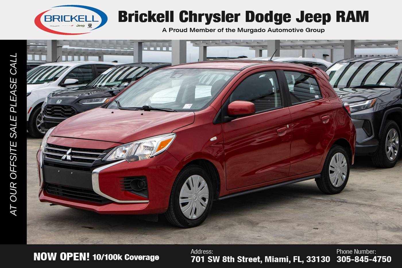 2021 Mitsubishi Mirage ES — Hatchback — 55,560 mi — Miami, FL