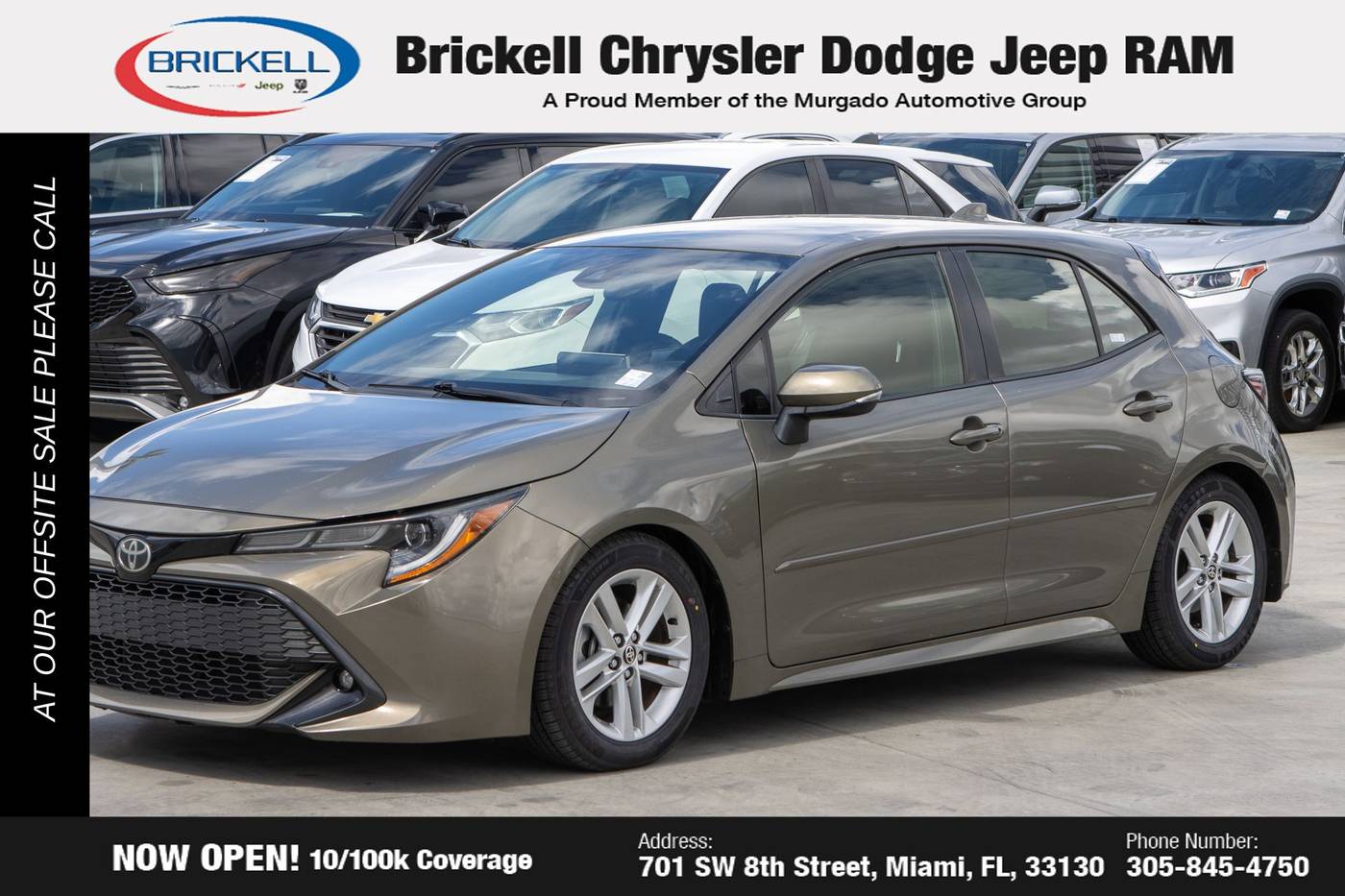 2019 Toyota Corolla Hatchback SE — Hatchback — 78,580 mi — Miami, FL
