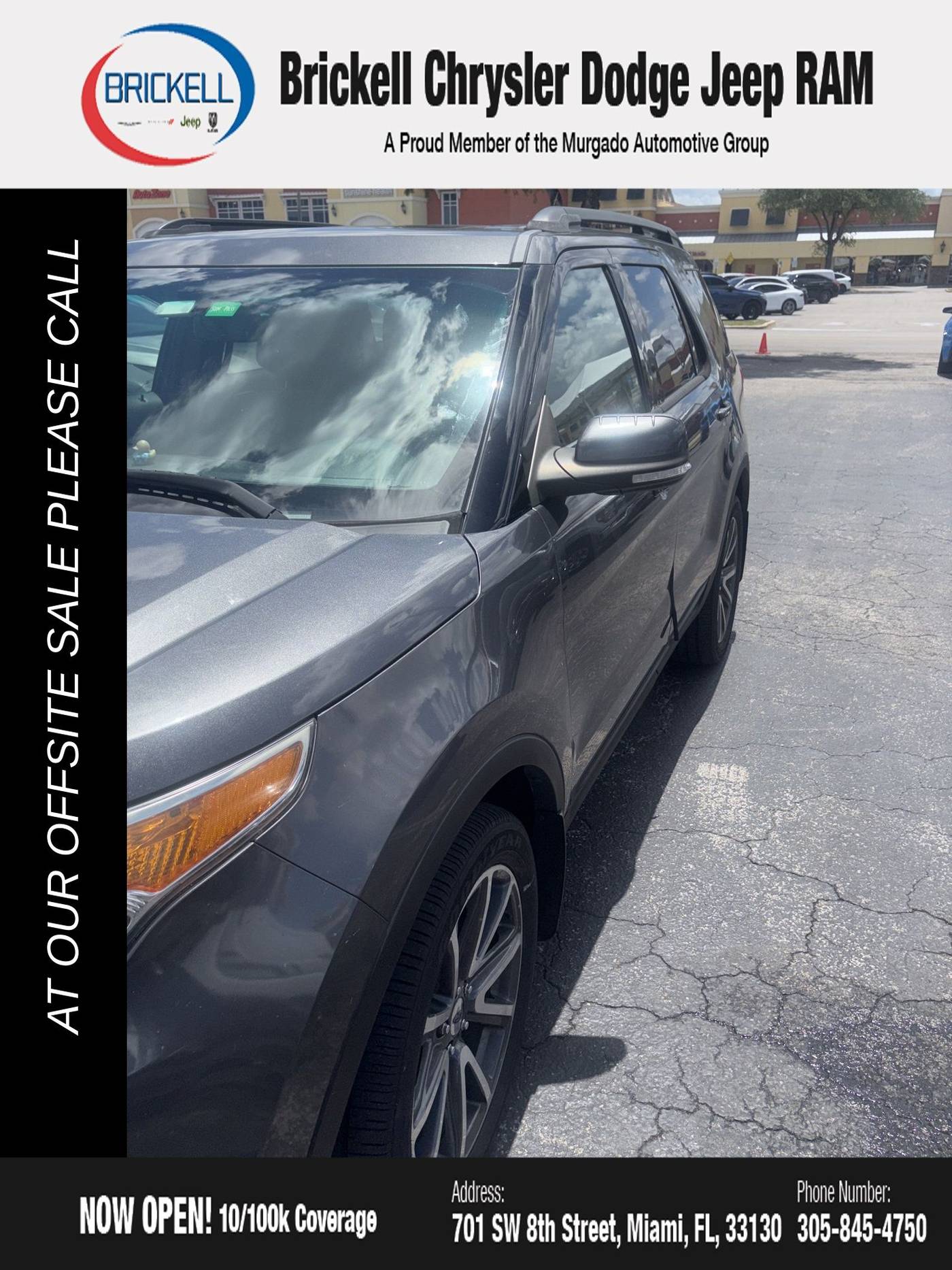 2015 Ford Explorer XLT — SUV — 81,389 mi — Miami, FL