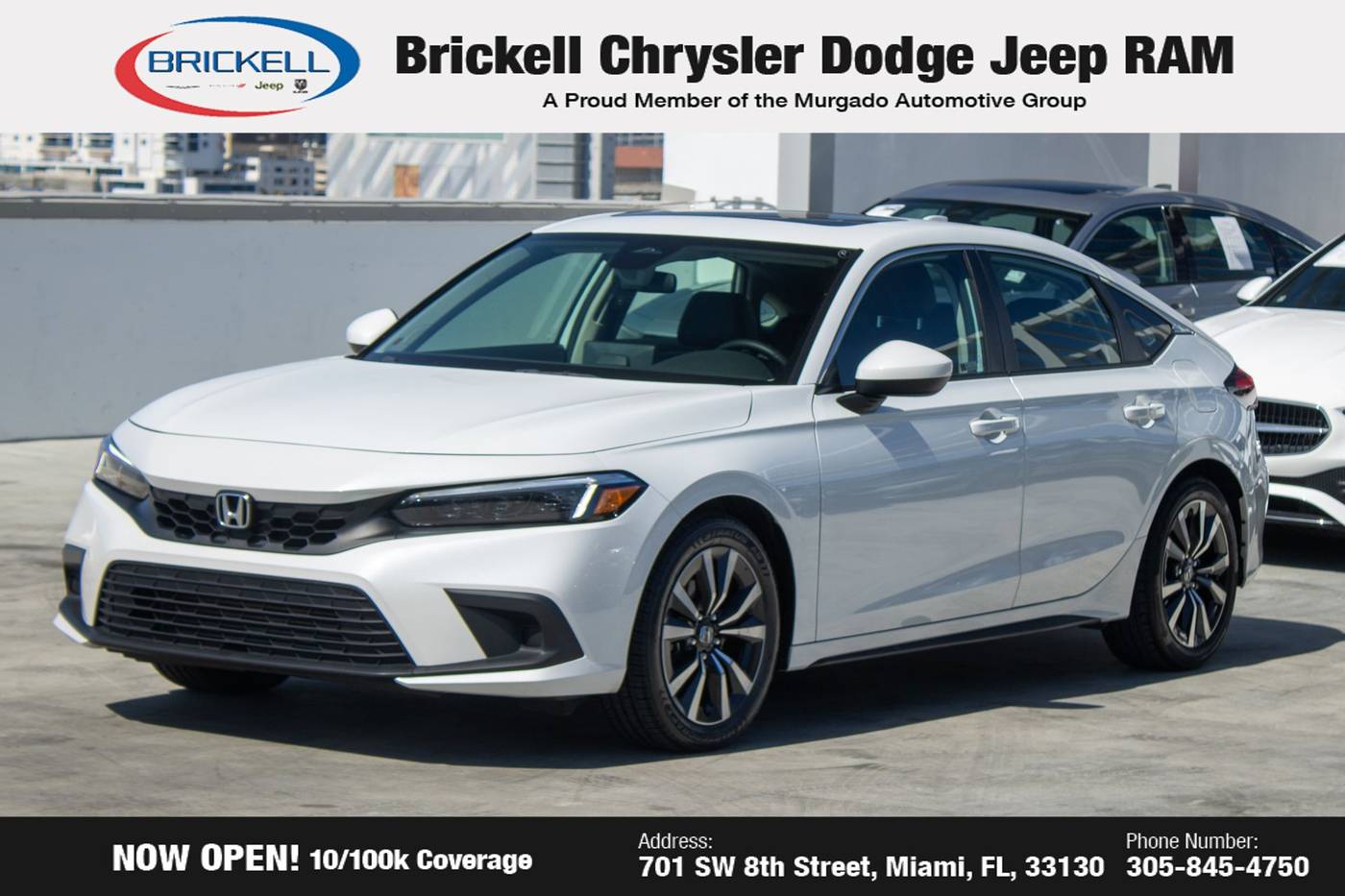 2022 Honda Civic EX-L — Hatchback — 27,707 mi — Miami, FL
