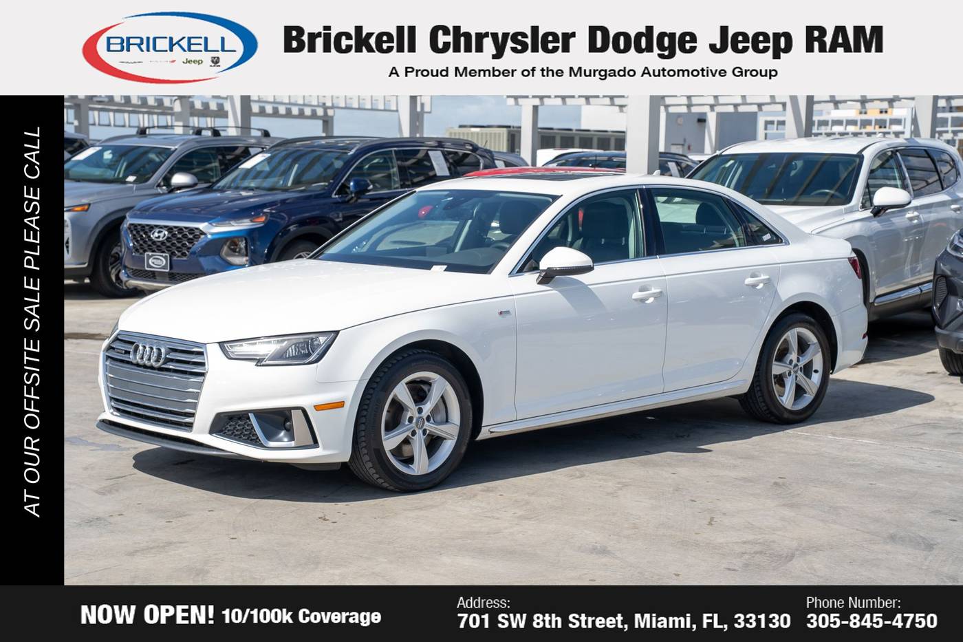 2019 Audi A4 Premium — Sedan — 33,559 mi — Miami, FL