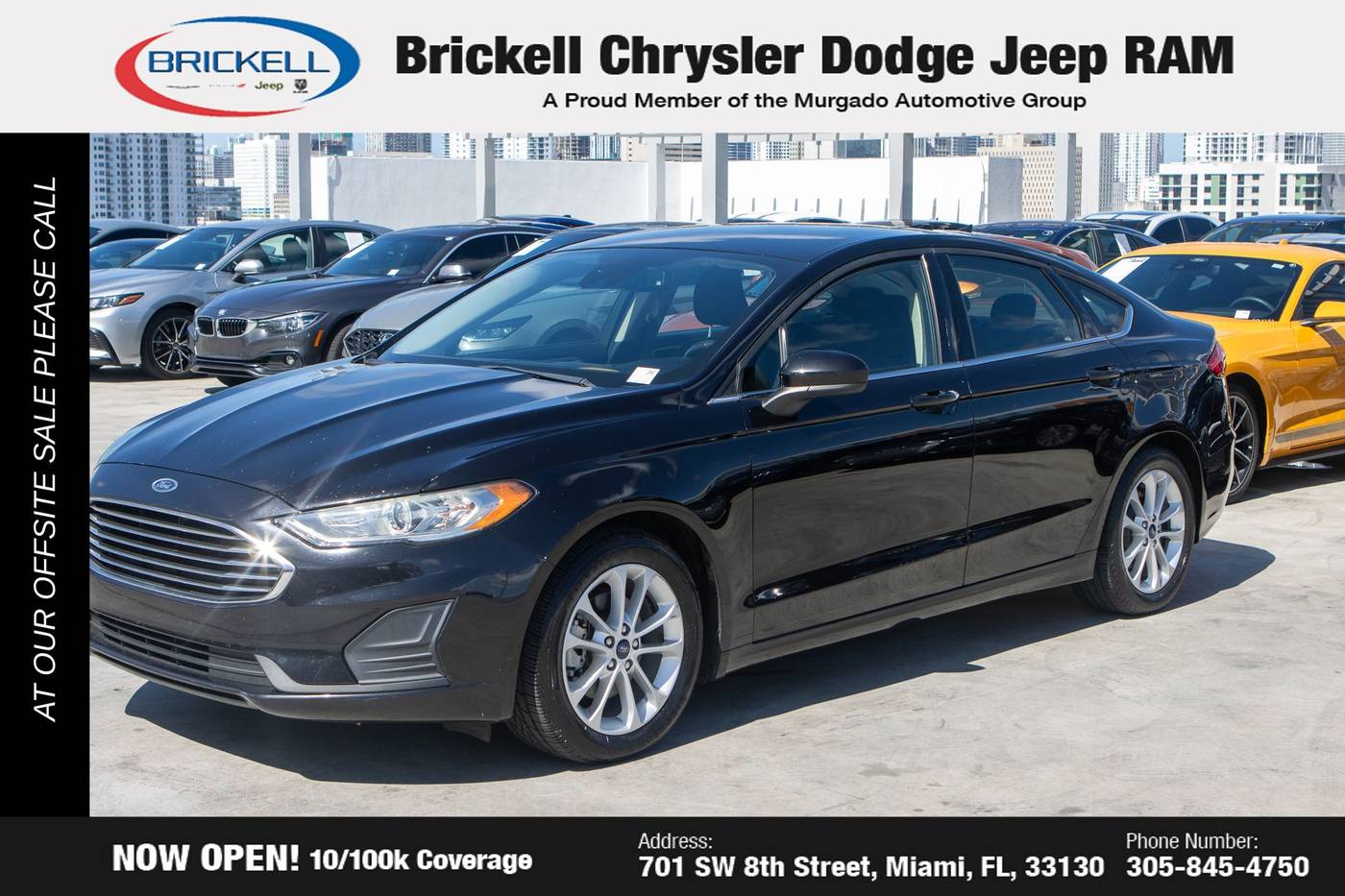 2019 Ford Fusion SE — Sedan — 96,654 mi — Miami, FL
