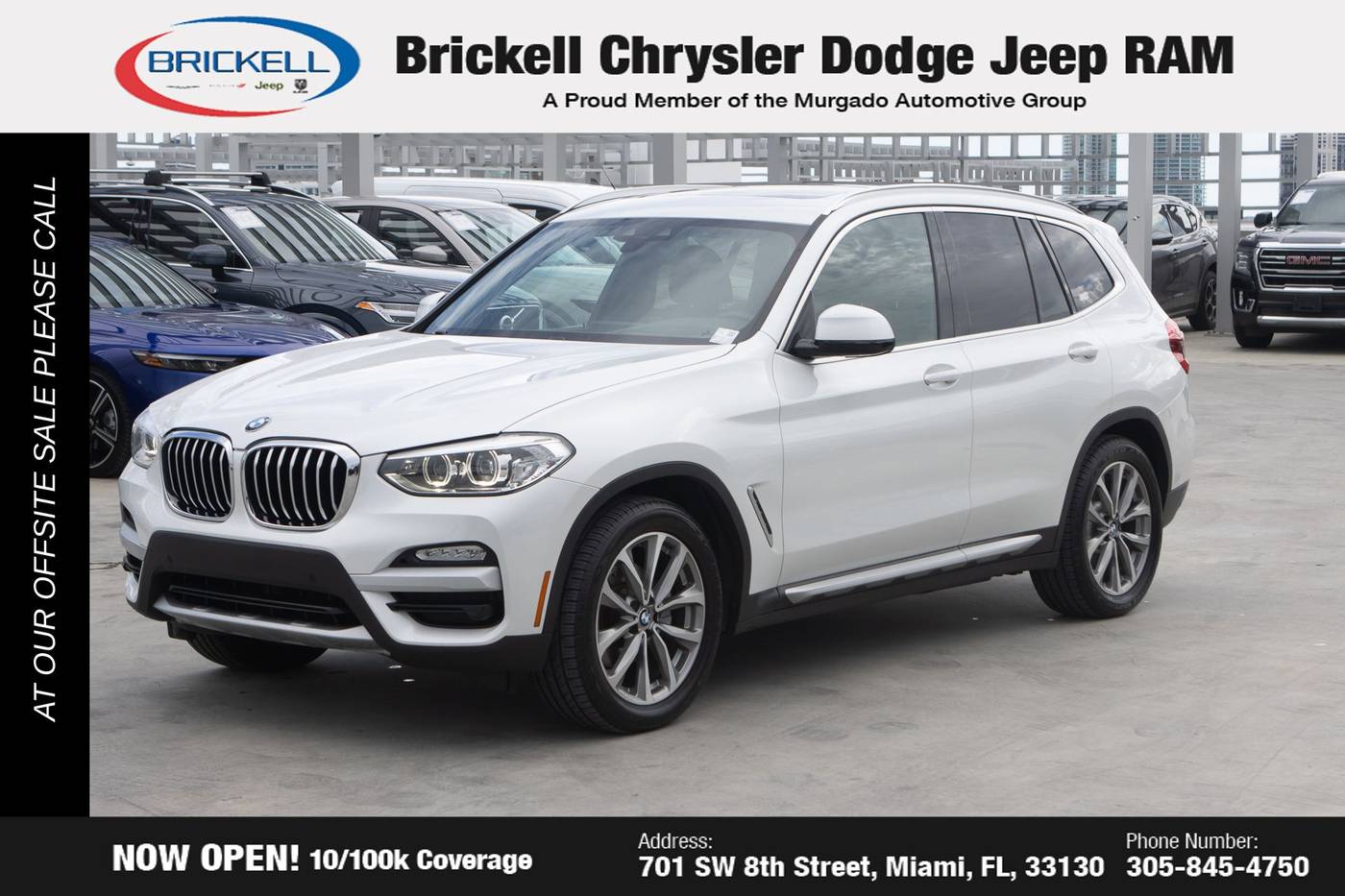 2019 BMW X3 30i — SUV — 73,100 mi — Miami, FL