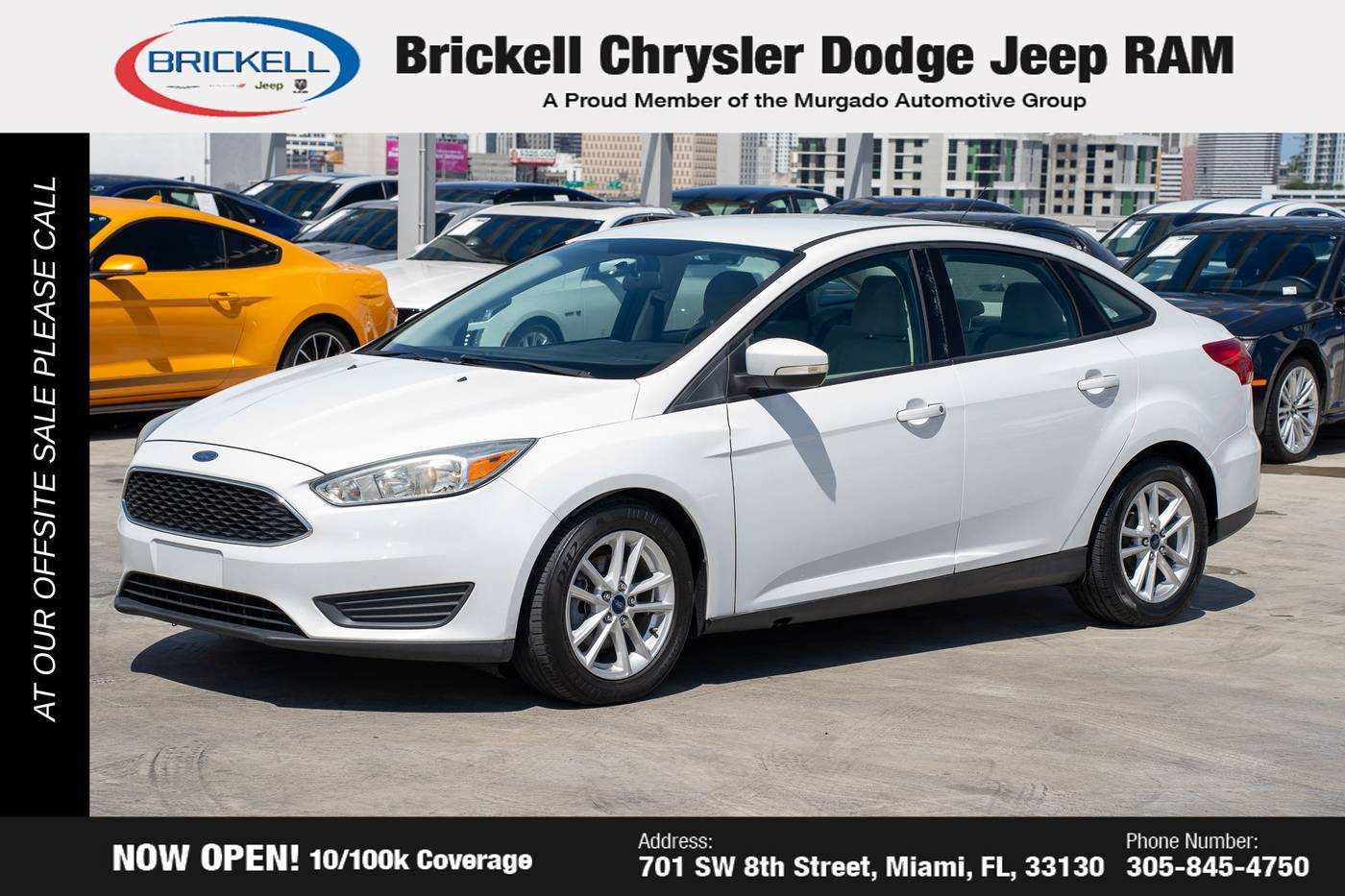 2015 Ford Focus SE — Sedan — 119,705 mi — Miami, FL