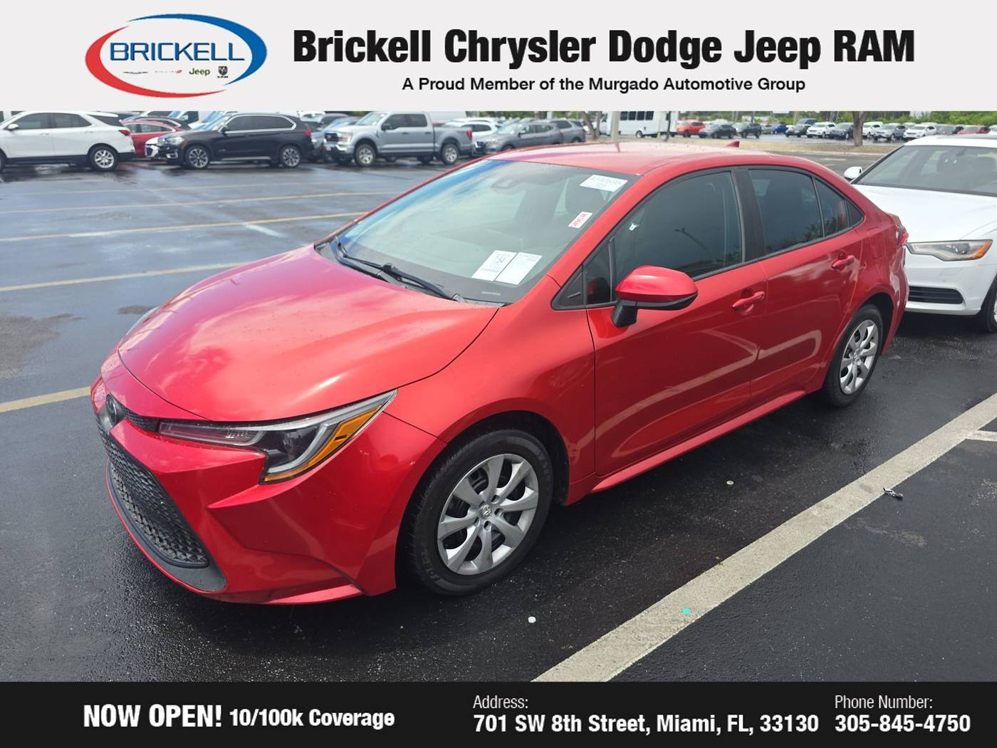 2020 Toyota Corolla LE — Sedan — 70,654 mi — Miami, FL