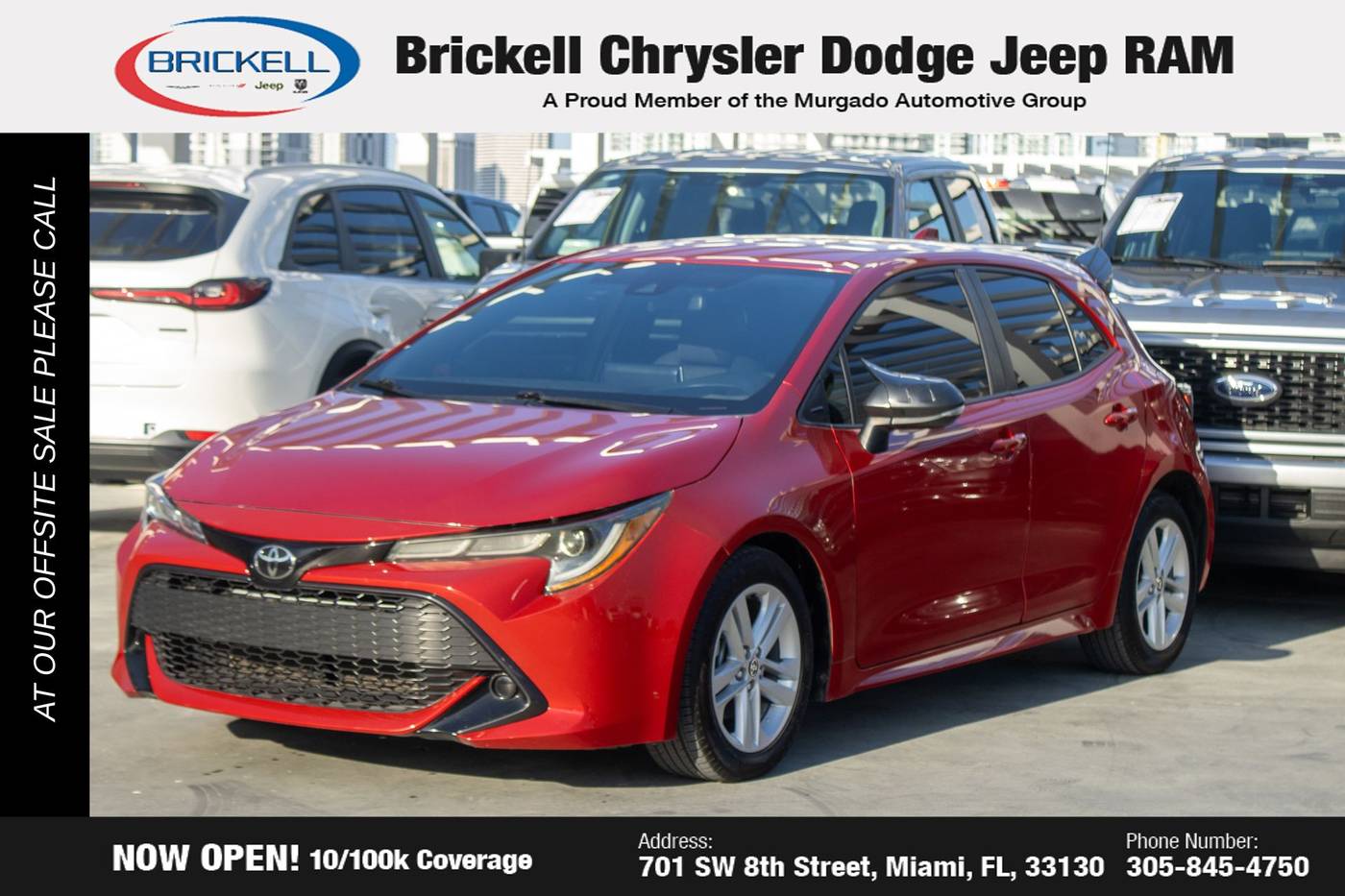 2021 Toyota Corolla Hatchback SE — Hatchback — 85,226 mi — Miami, FL