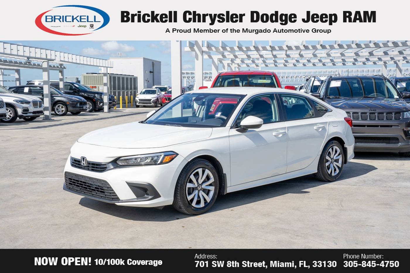 2024 Honda Civic LX — Sedan — 34,200 mi — Miami, FL