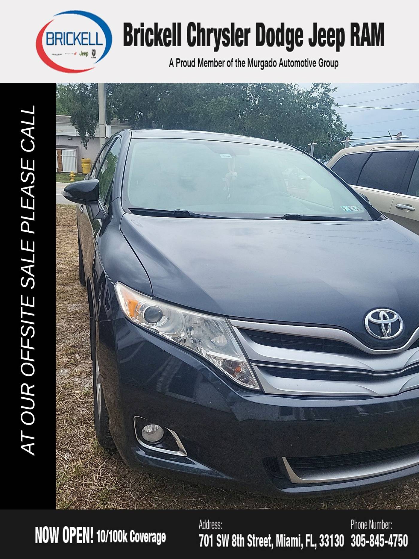 2013 Toyota Venza LE — SUV — 121,903 mi — Miami, FL