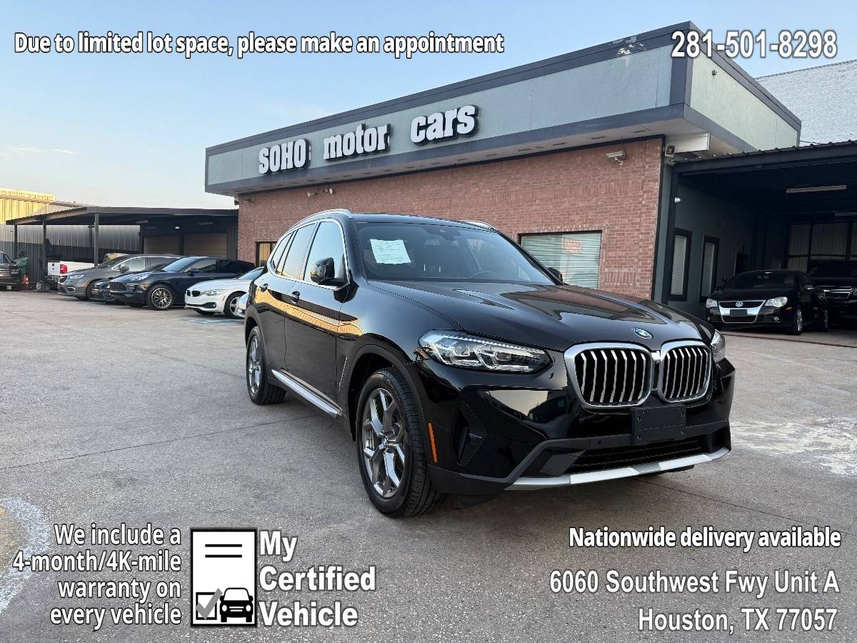 2022 BMW X3 30i — SUV — 17,656 mi — Houston, TX