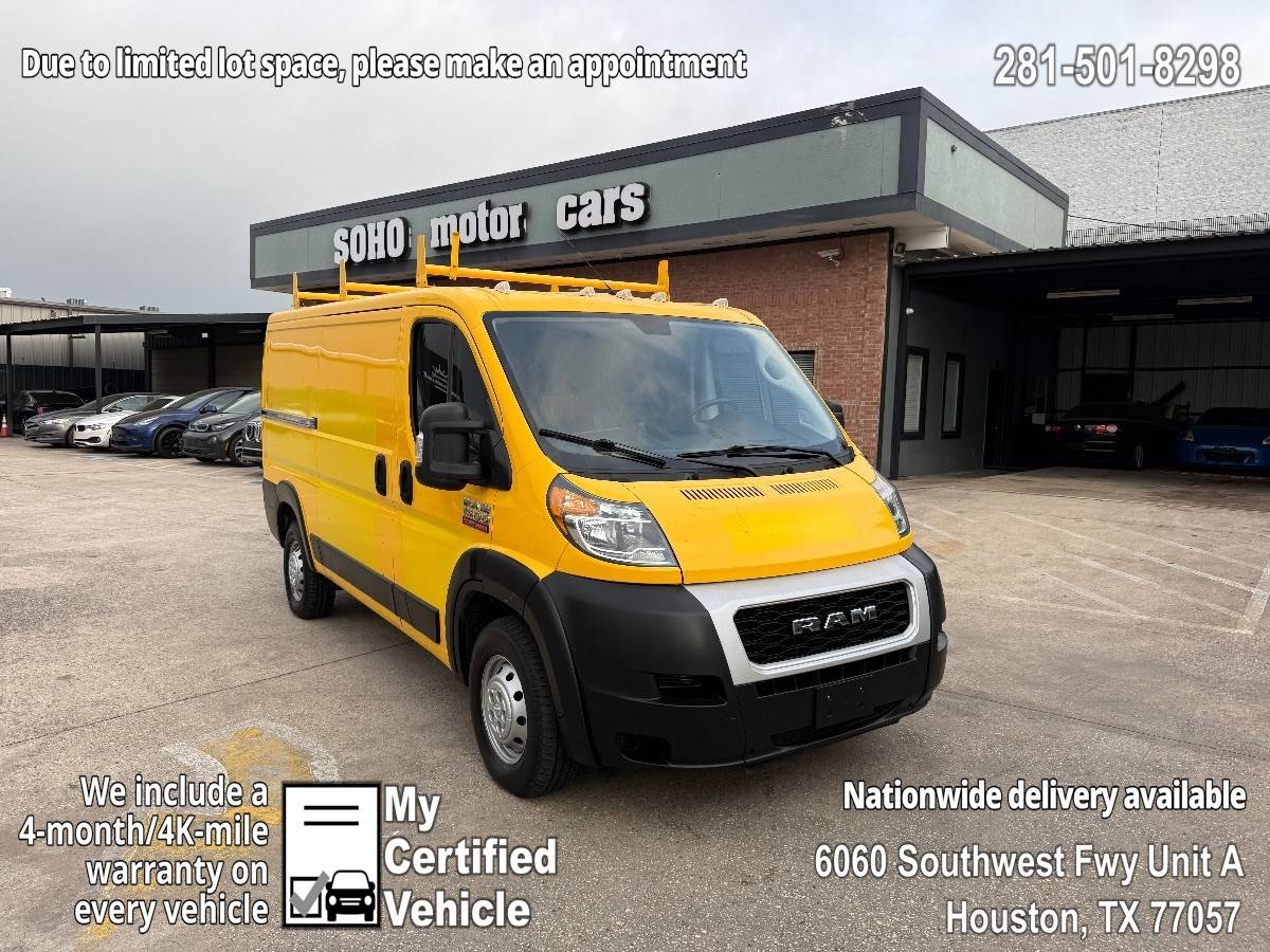 2021 Ram ProMaster Cargo Van 1500 — Cargo Van — 90,417 mi — Houston, TX