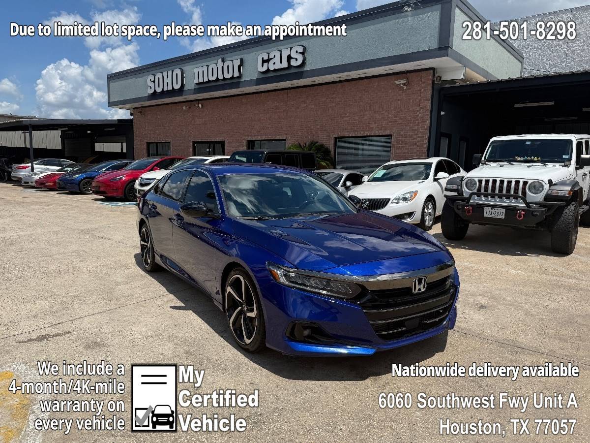 2021 Honda Accord Sport — Sedan — 78,750 mi — Houston, TX