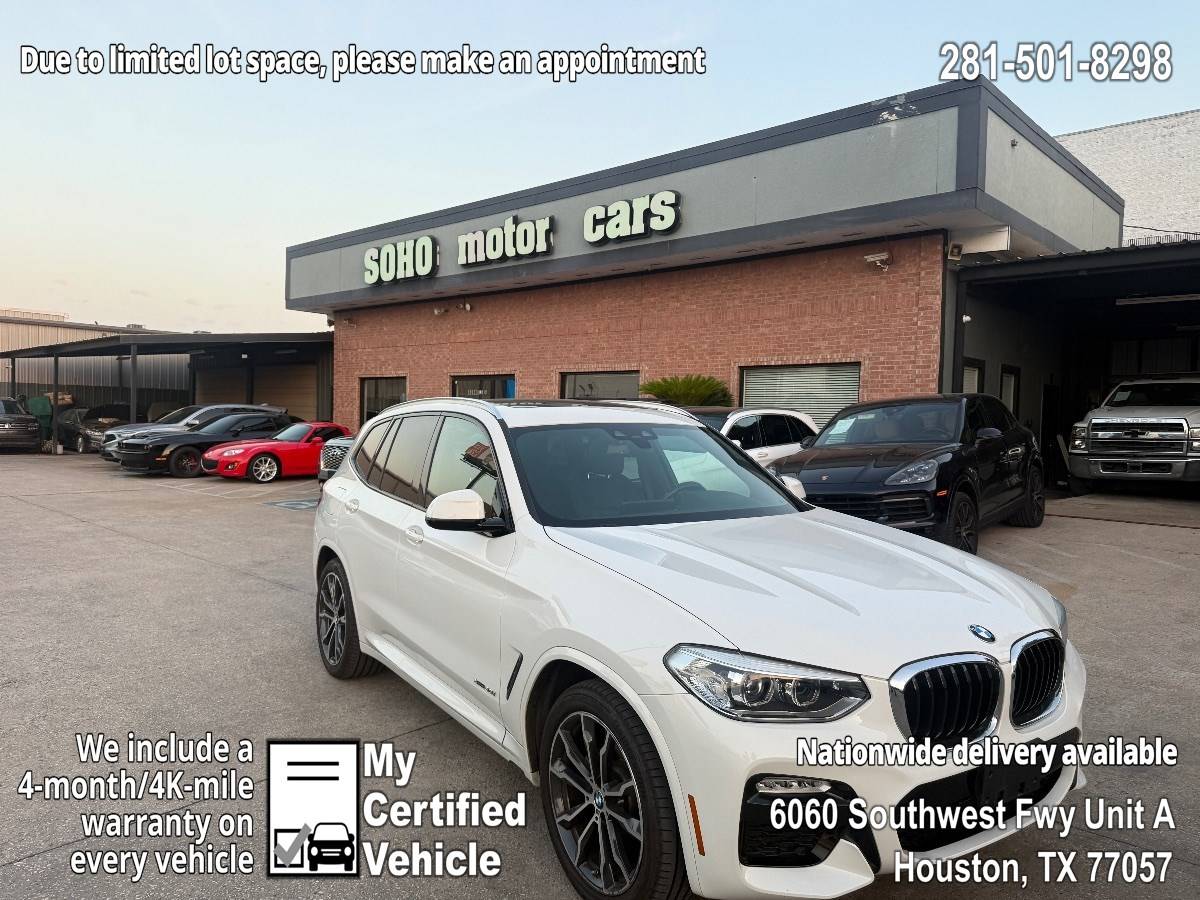 2018 BMW X3 30i — SUV — 39,365 mi — Houston, TX