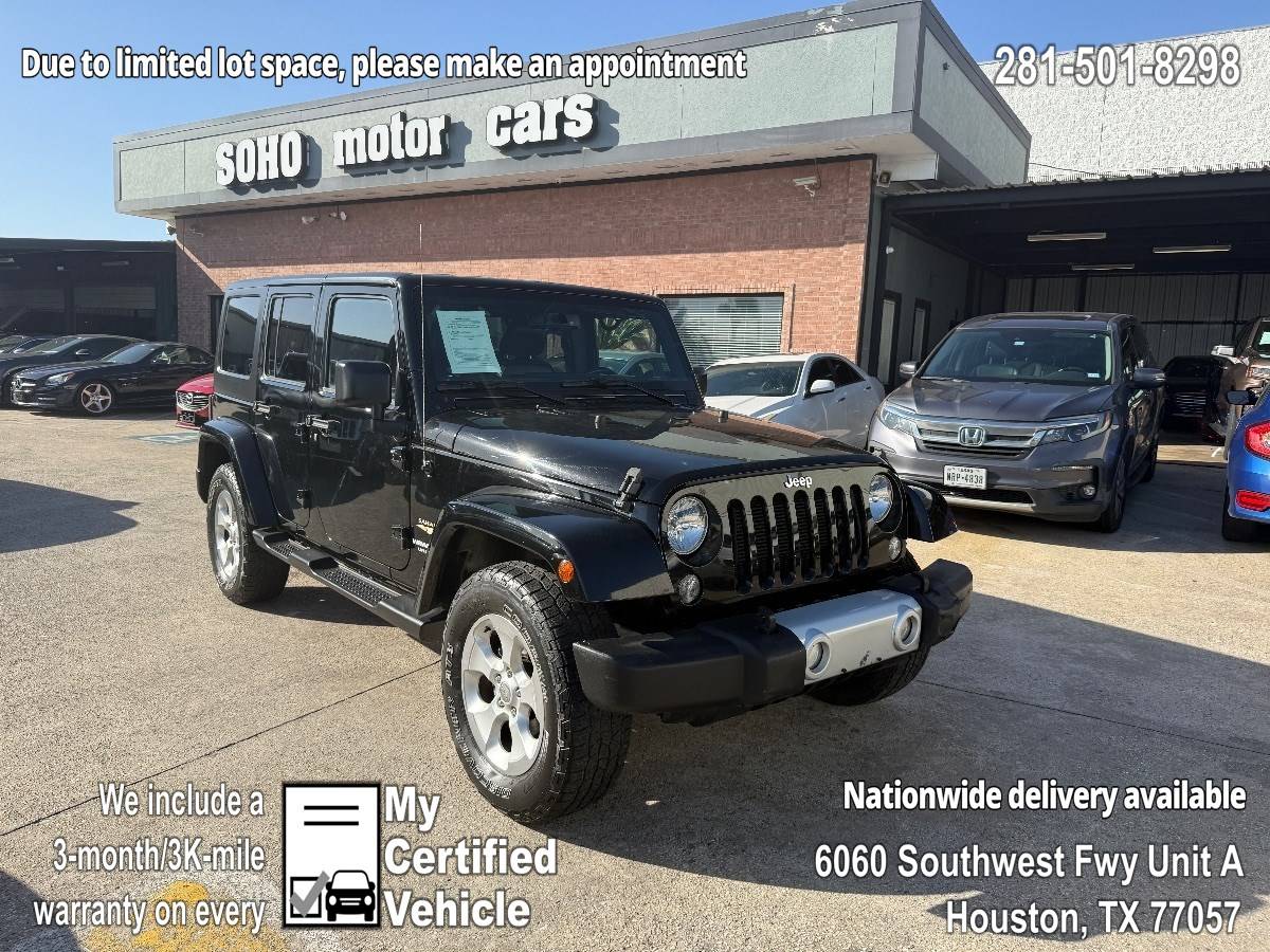2015 Jeep Wrangler Sahara — SUV — 72,769 mi — Houston, TX