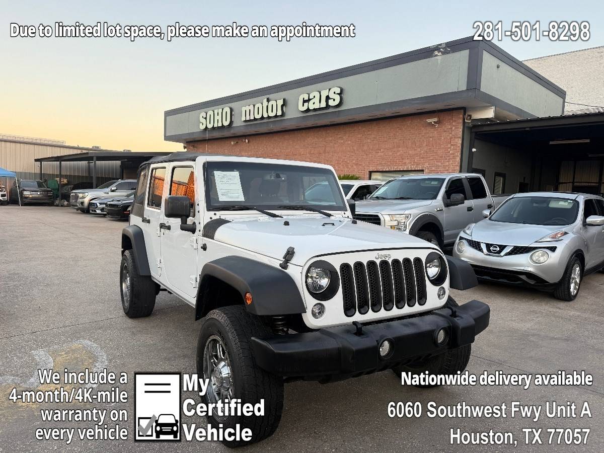 2018 Jeep Wrangler Sport S — SUV — 85,597 mi — Houston, TX