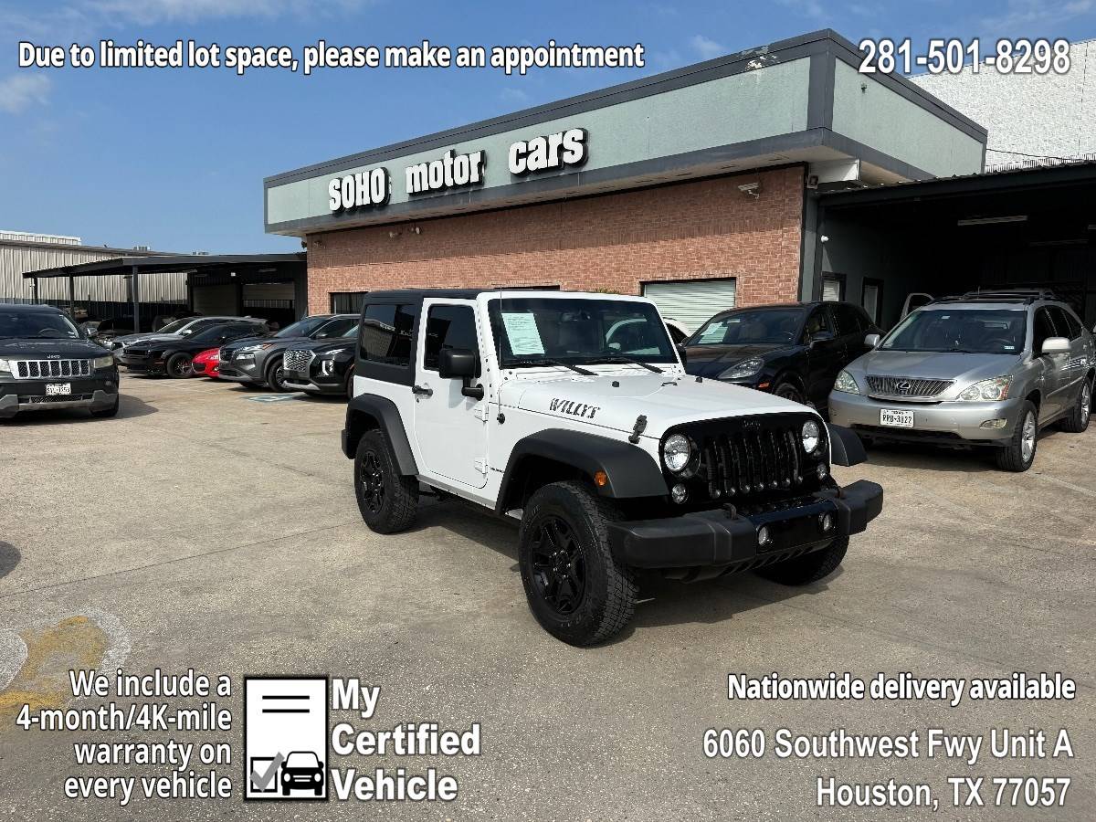 2018 Jeep Wrangler Willys Wheeler W — SUV — 114,718 mi — Houston, TX