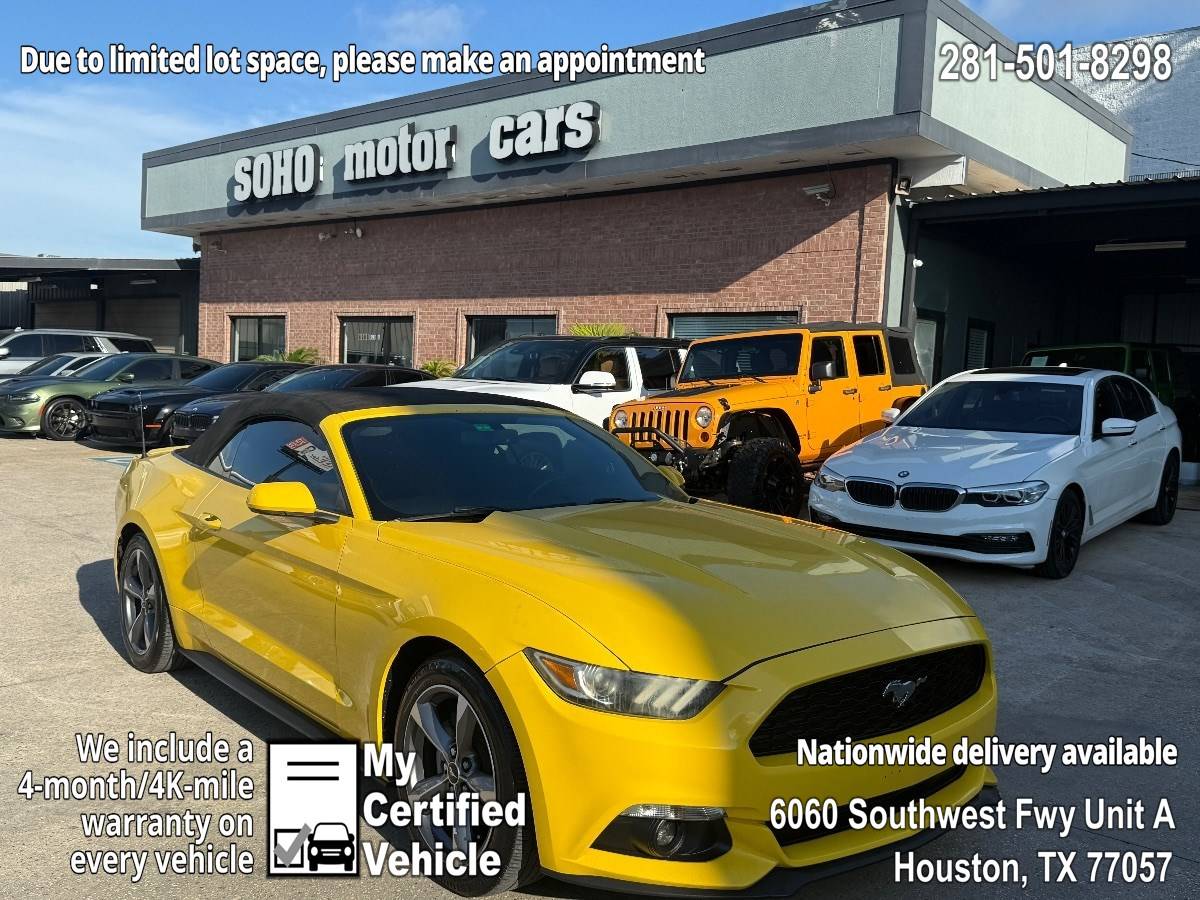 2016 Ford Mustang V6 — Convertible — 115,710 mi — Houston, TX
