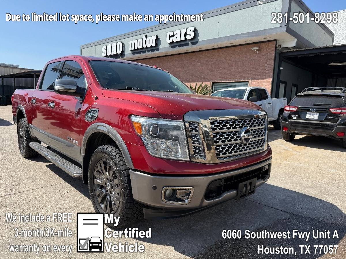 2017 Nissan Titan Platinum Reserve — Pickup Truck — 104,760 mi — Houston, TX