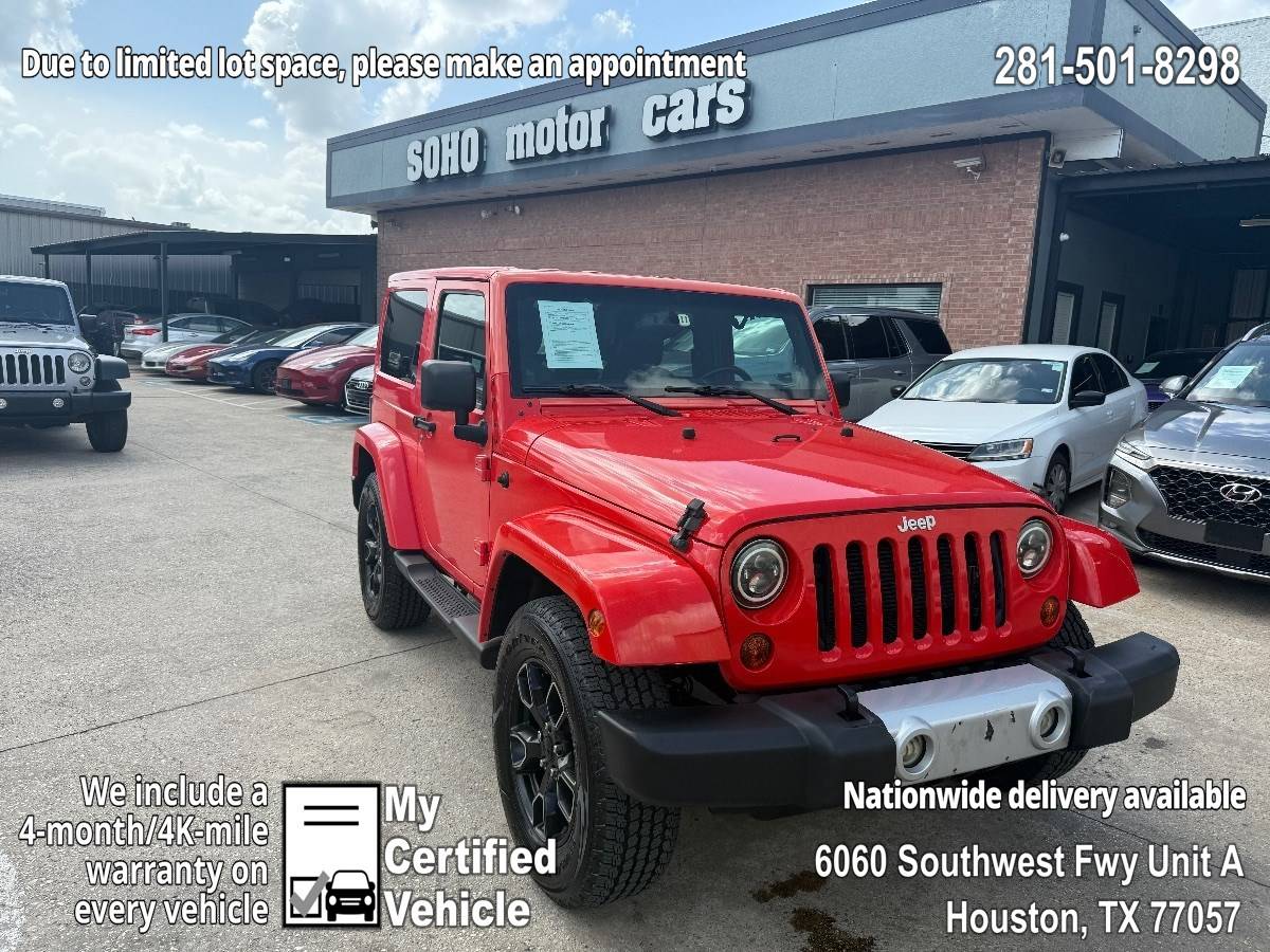 2013 Jeep Wrangler Sahara — SUV — 87,381 mi — Houston, TX