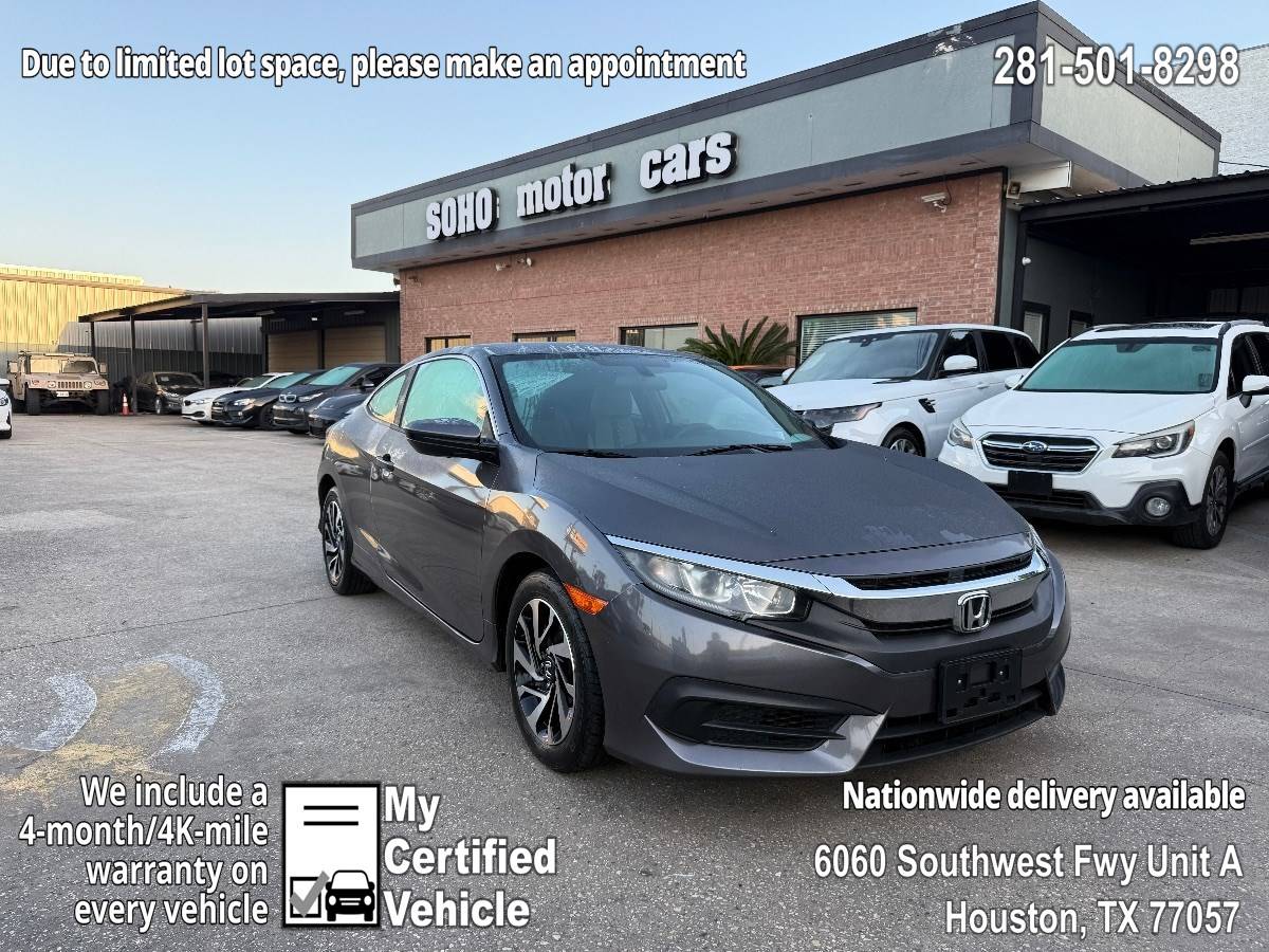 2018 Honda Civic LX — Coupe — 49,968 mi — Houston, TX