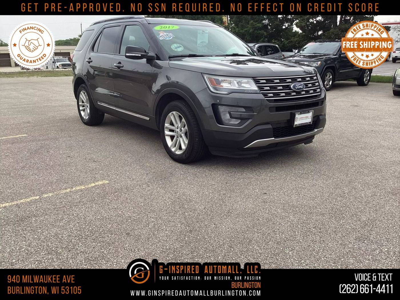 2017 Ford Explorer XLT — SUV — 133,073 mi — Burlington, WI
