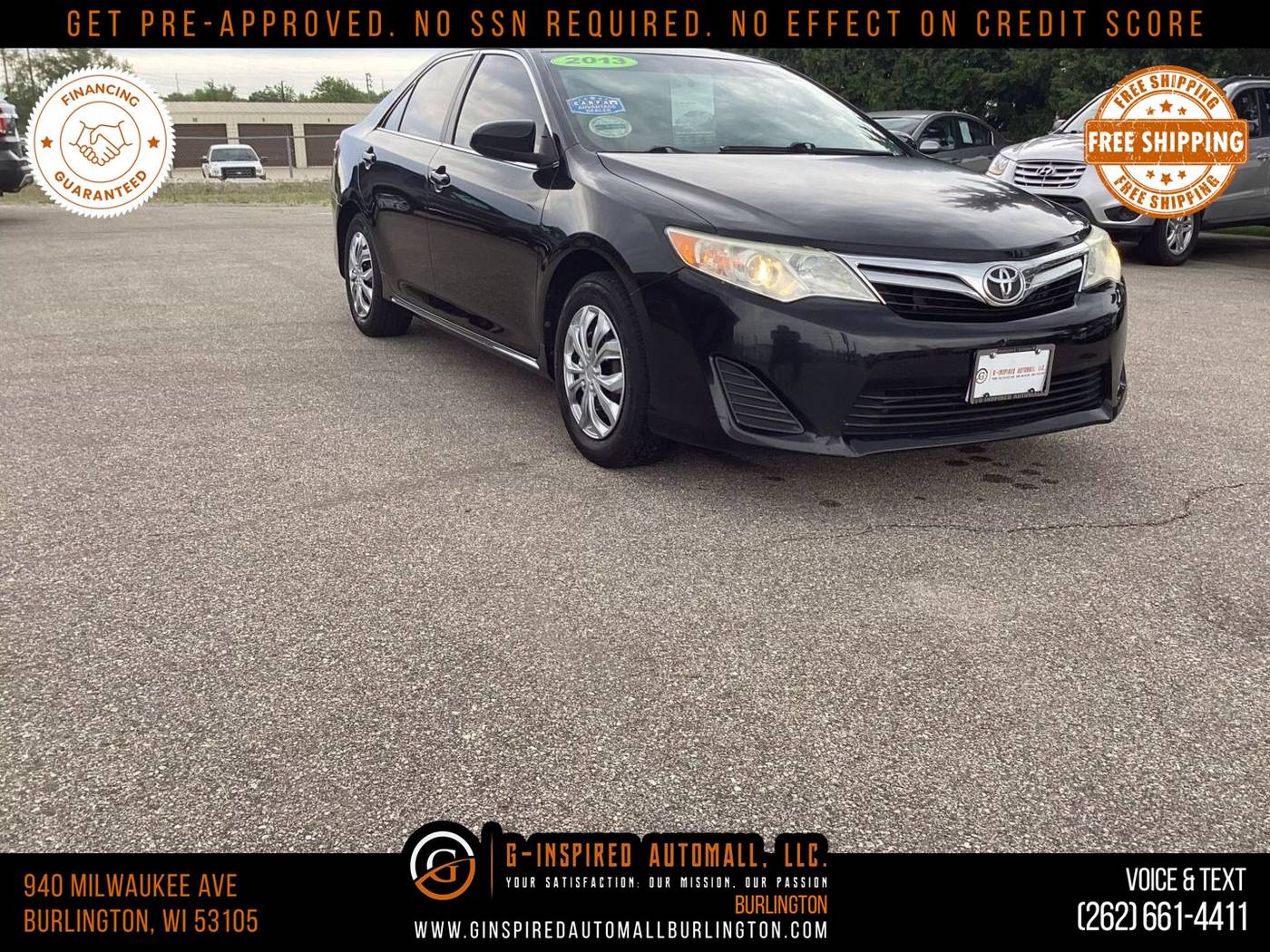 2013 Toyota Camry SE — Sedan — 79,782 mi — Burlington, WI