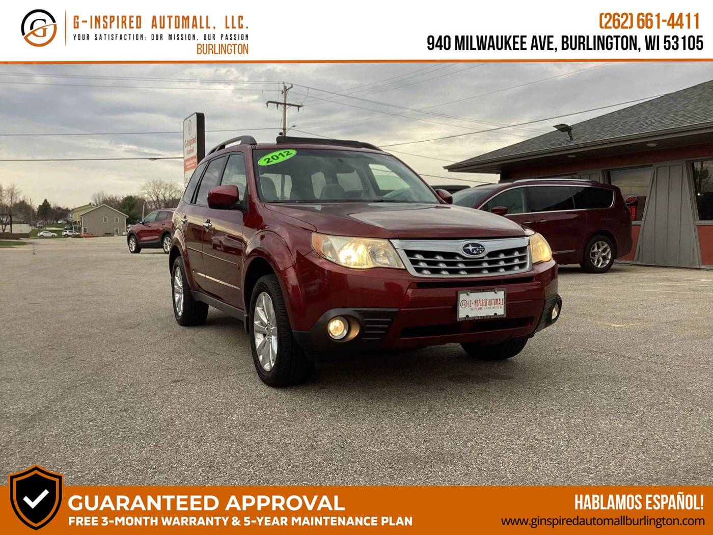 2012 Subaru Forester 2.5X Limited — SUV — 89,115 mi — Burlington, WI