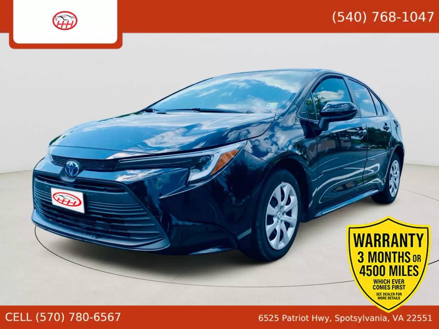 2023 Toyota Corolla Hybrid LE — Sedan — 35,261 mi — Spotsylvania Courthouse, VA