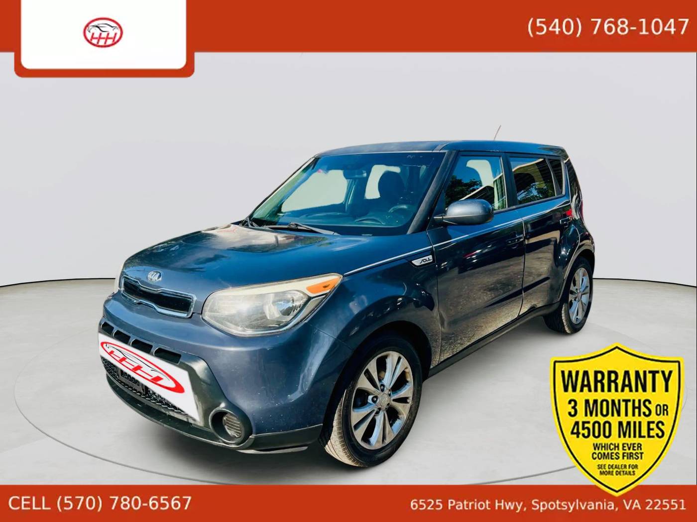 2015 Kia Soul + — Hatchback — 87,543 mi — Spotsylvania Courthouse, VA