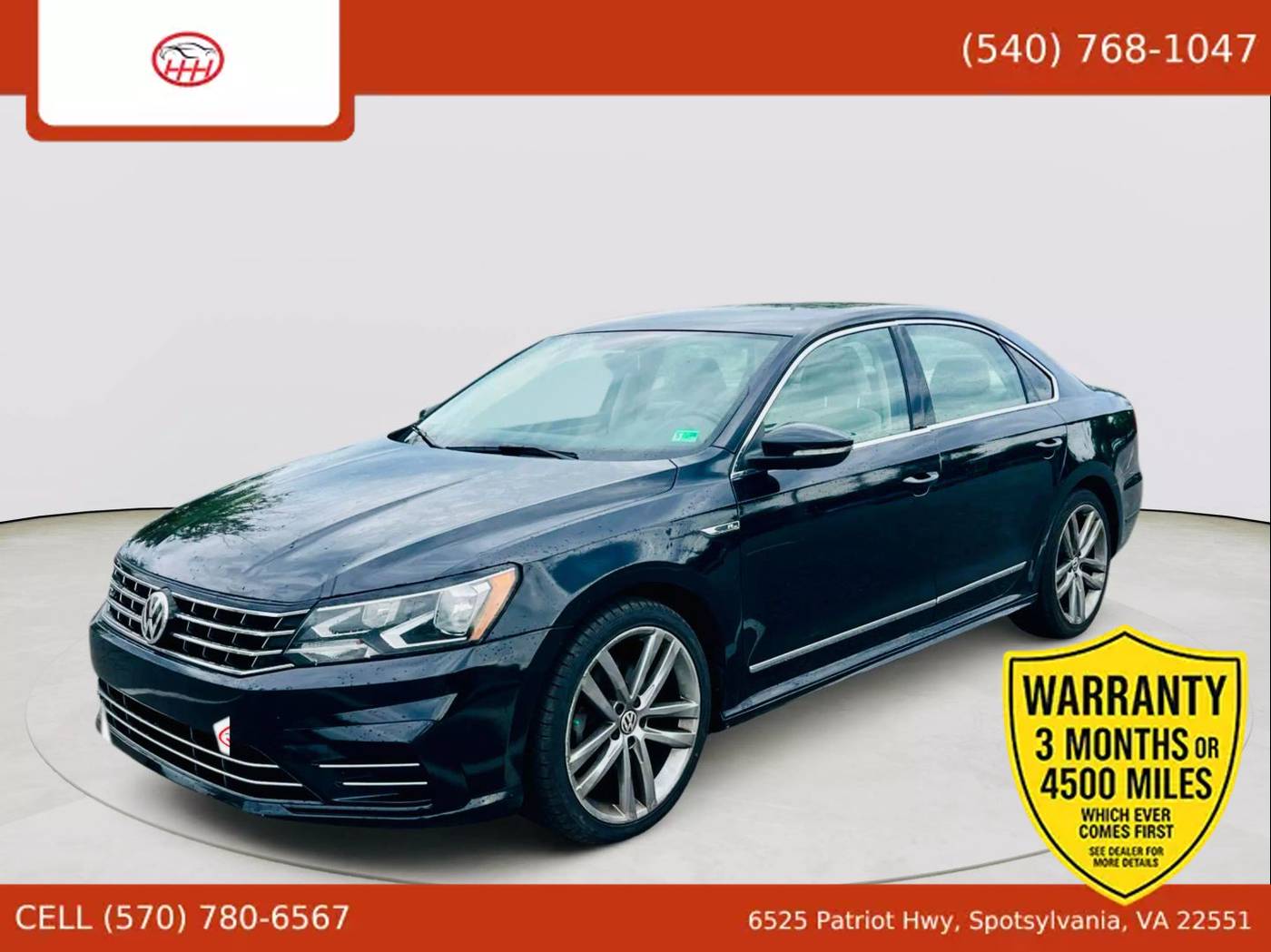 2017 Volkswagen Passat R-Line — Sedan — 84,150 mi — Spotsylvania Courthouse, VA