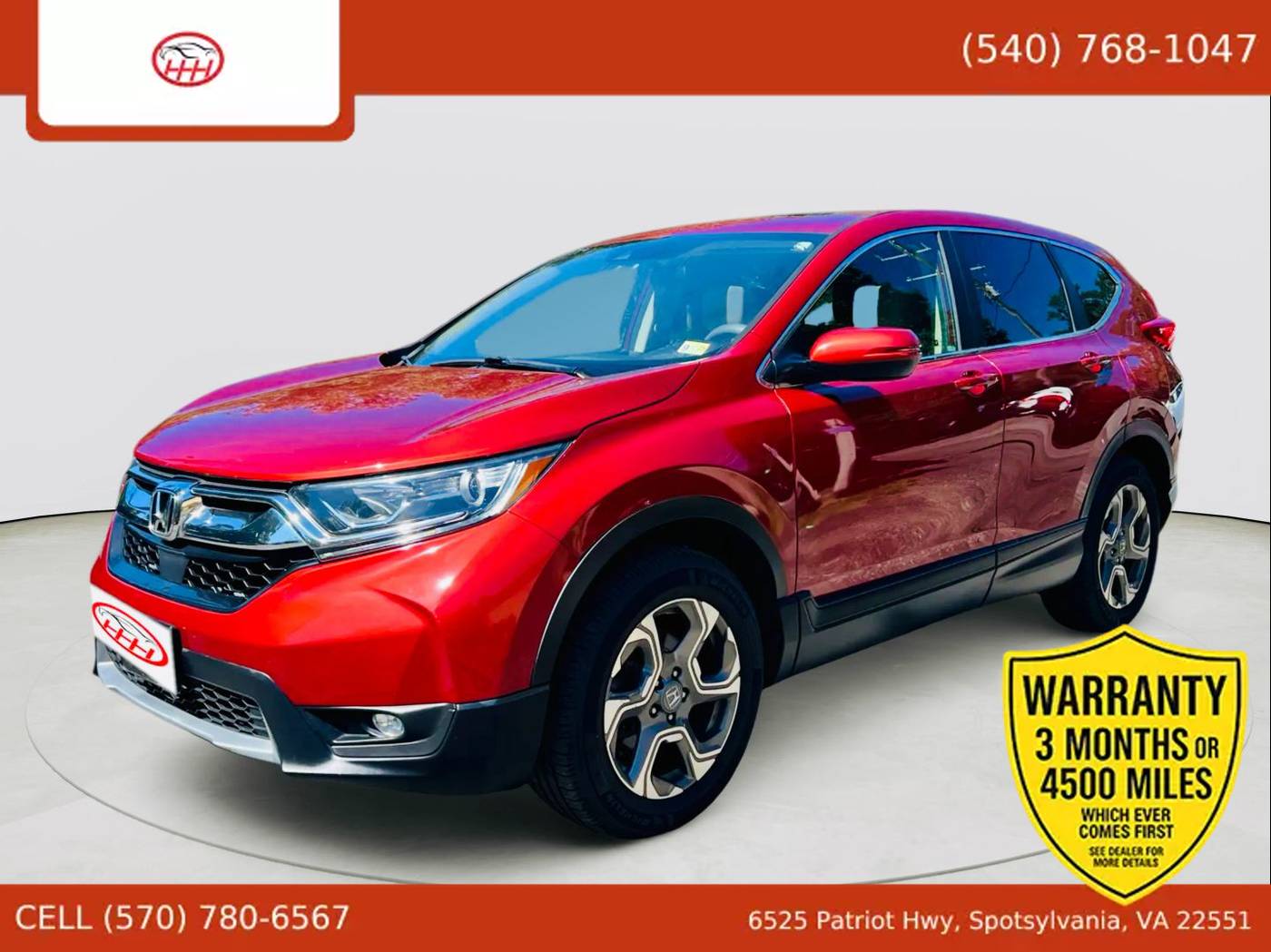 2017 Honda CR-V EX — SUV — 123,552 mi — Spotsylvania Courthouse, VA