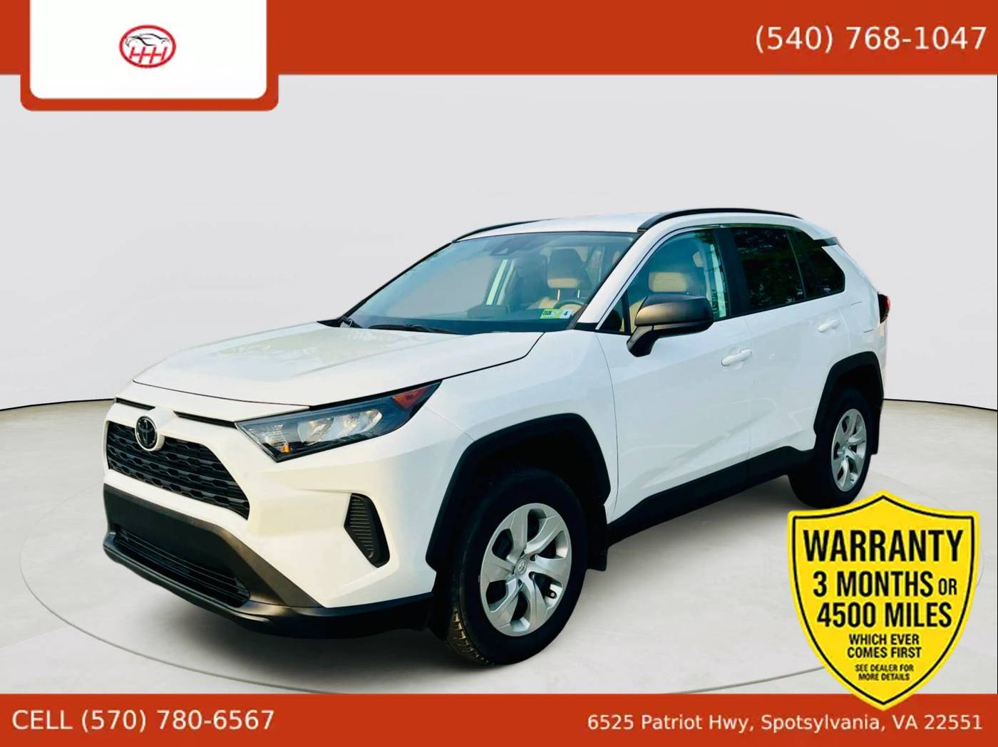 2021 Toyota RAV4 LE — SUV — 33,597 mi — Spotsylvania Courthouse, VA