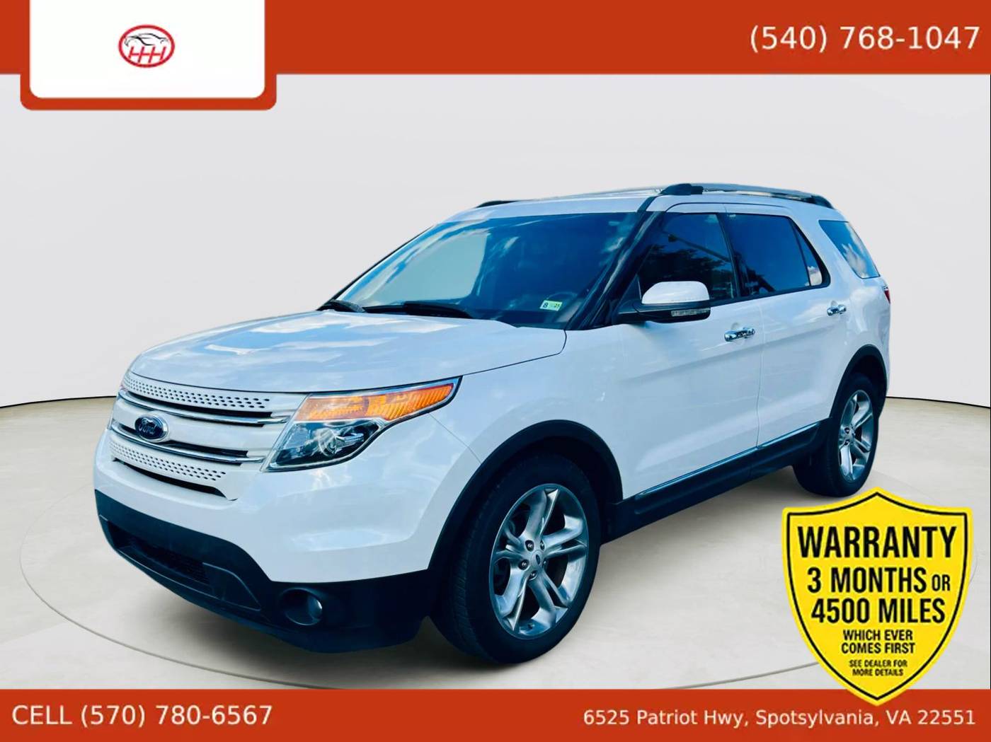 2013 Ford Explorer Limited — SUV — 99,236 mi — Spotsylvania Courthouse, VA