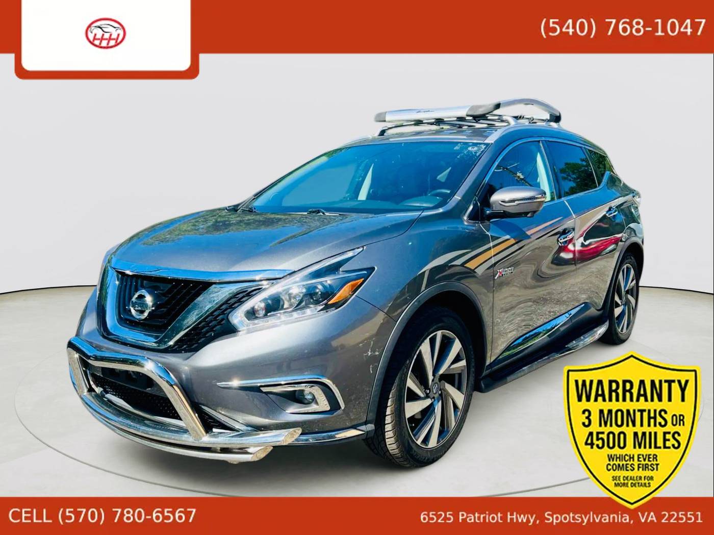 2017 Nissan Murano SL — SUV — 82,391 mi — Spotsylvania Courthouse, VA