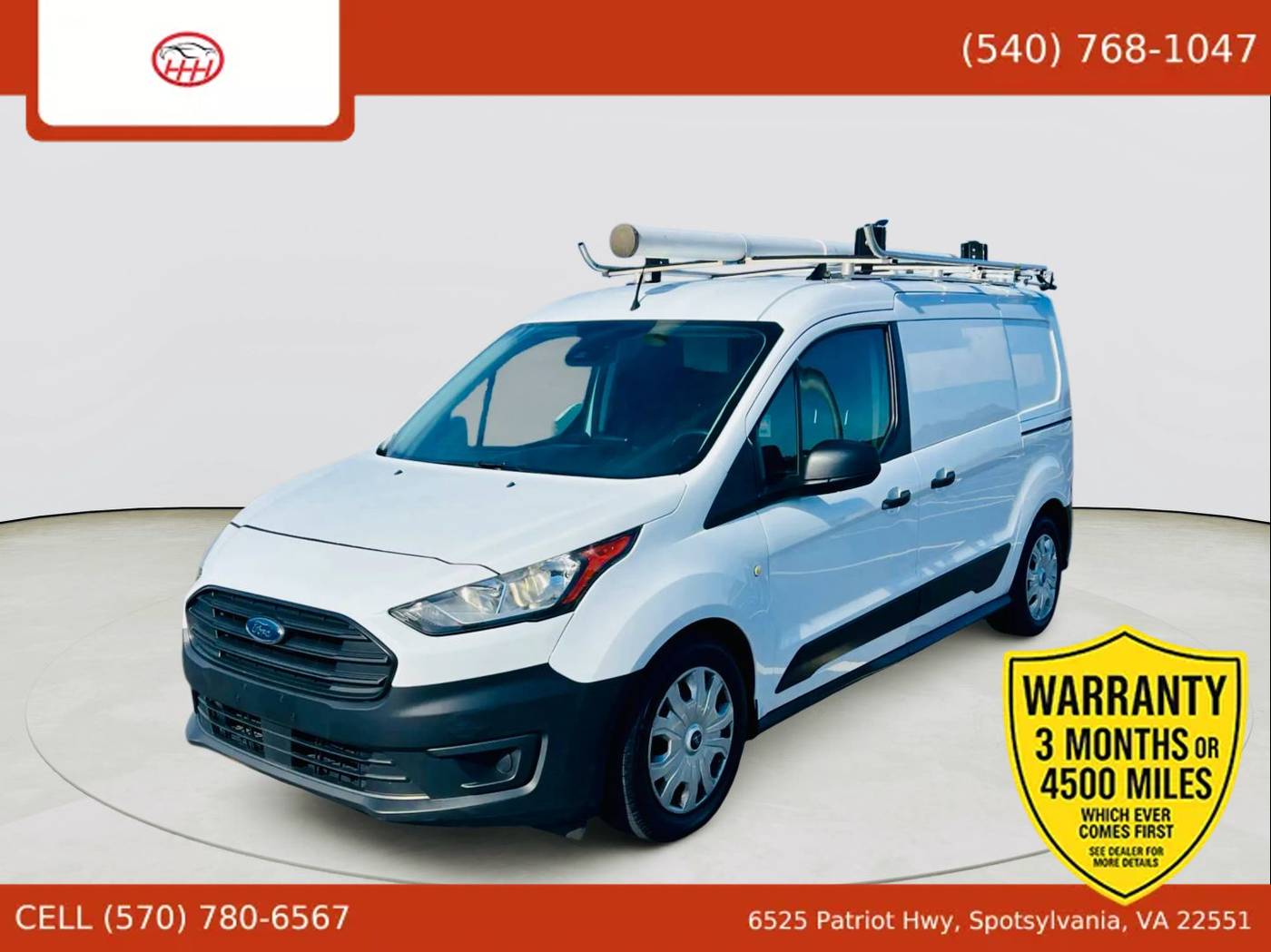 2020 Ford Transit Connect Van XL — Cargo Van — 106,954 mi — Spotsylvania Courthouse, VA