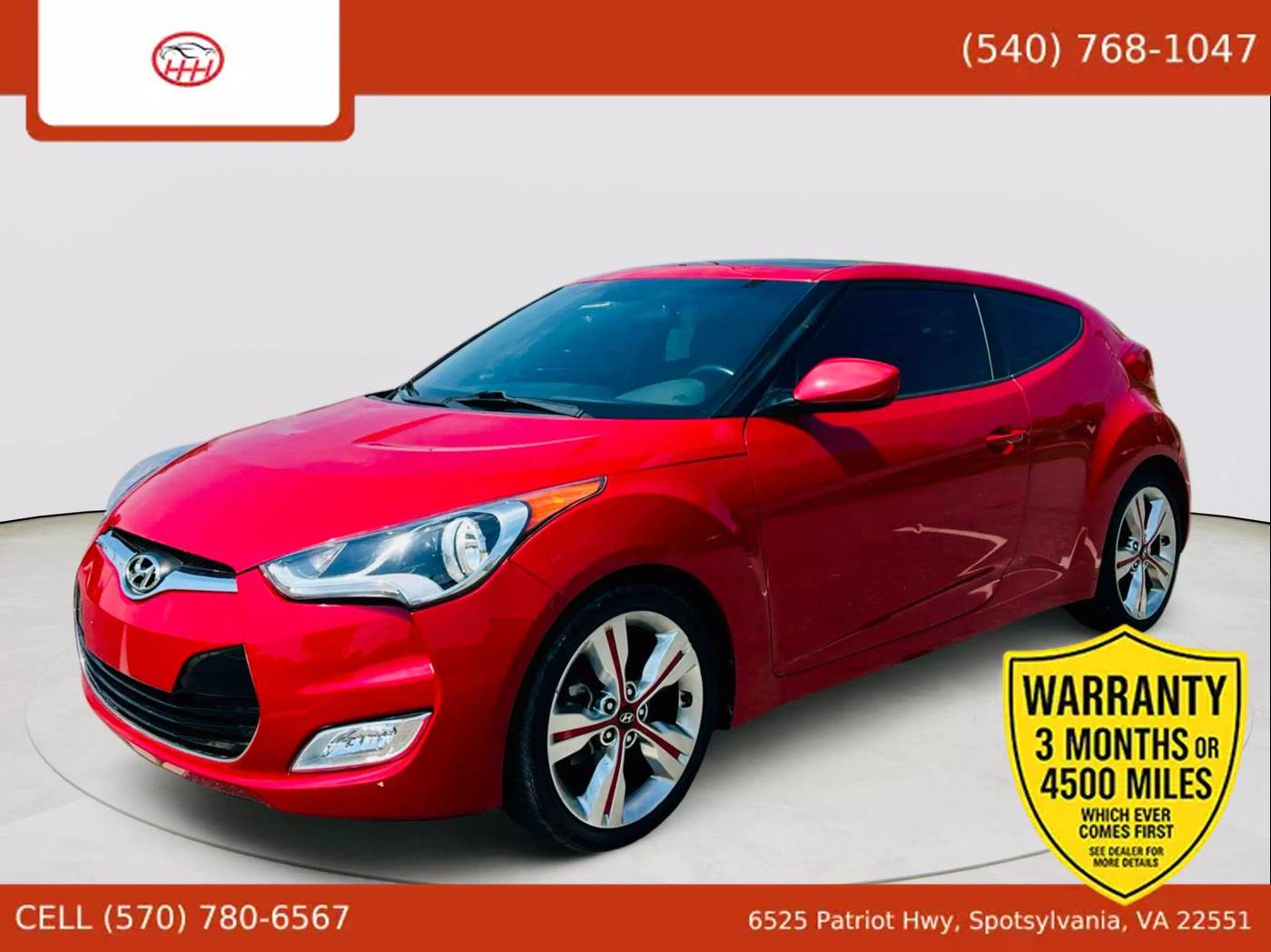 2017 Hyundai Veloster Value Edition — Hatchback — 36,250 mi — Spotsylvania Courthouse, VA