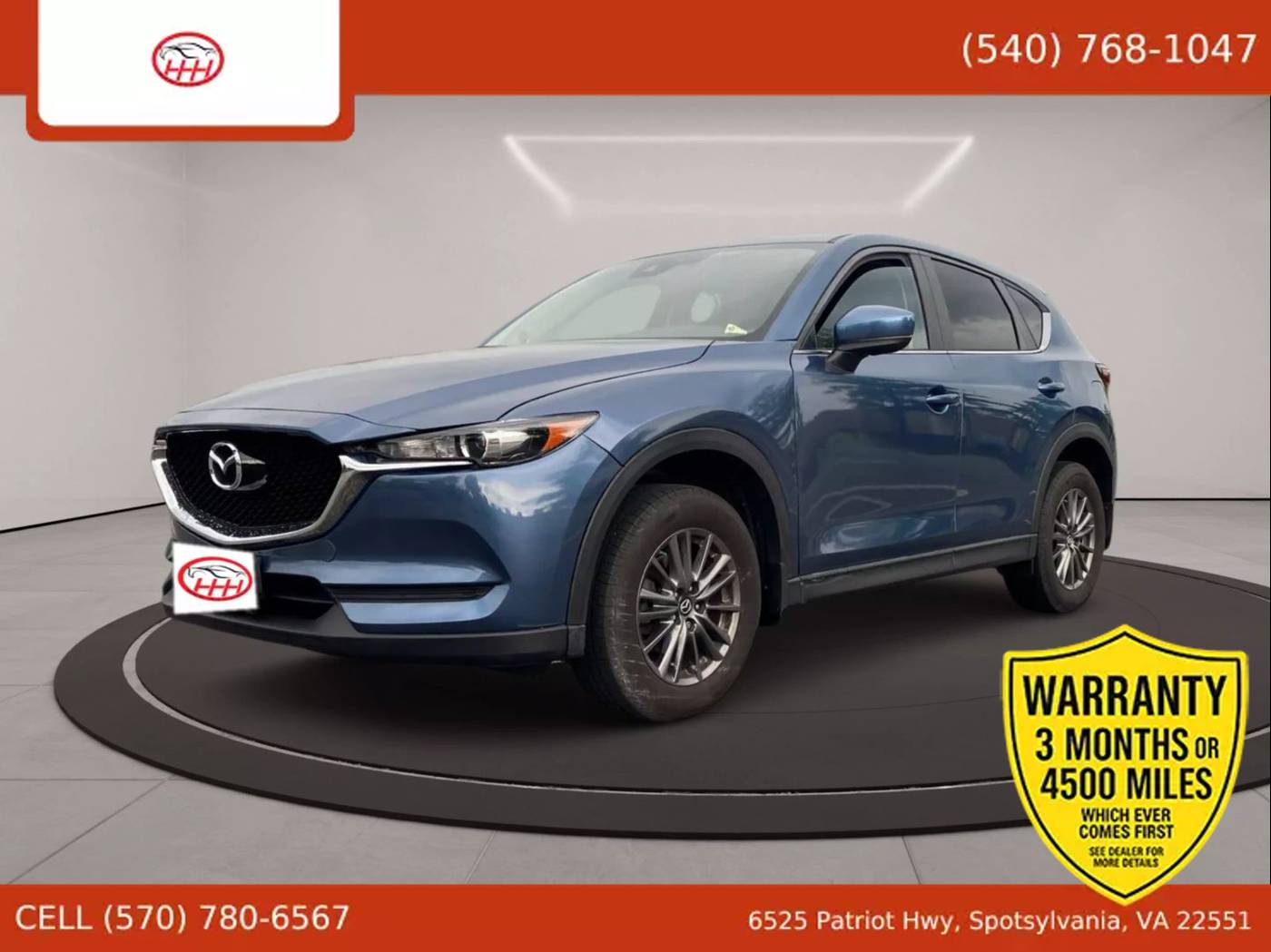 2017 Mazda CX-5 Touring — SUV — 82,712 mi — Spotsylvania Courthouse, VA