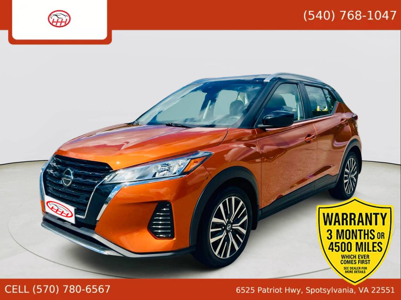 2021 Nissan Kicks SV — SUV — 101,531 mi — Spotsylvania Courthouse, VA