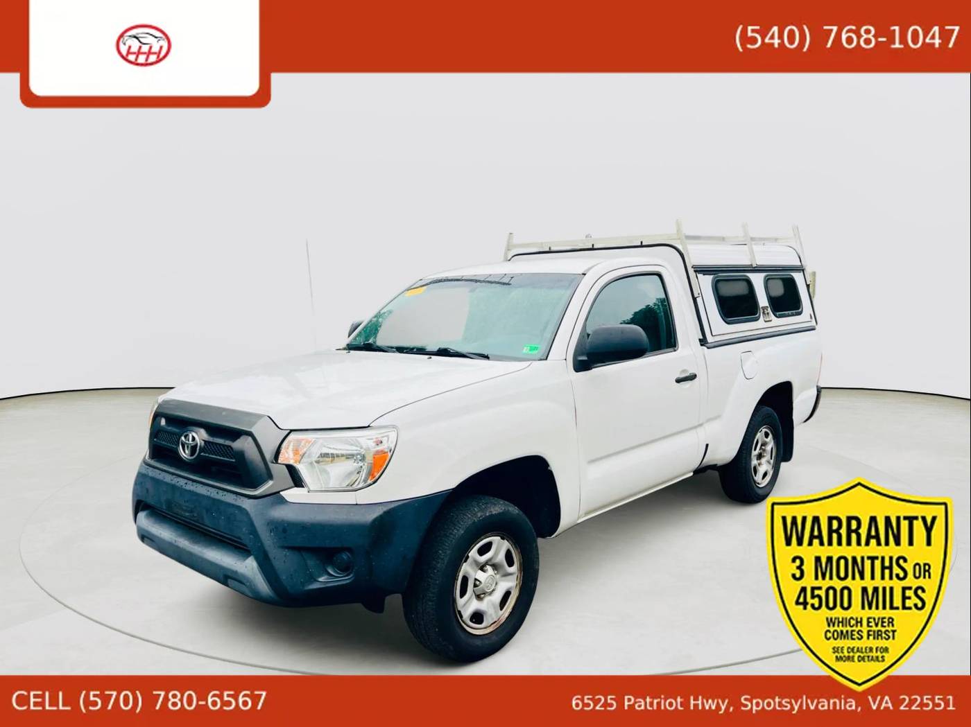 2013 Toyota Tacoma Base — Pickup Truck — 149,534 mi — Spotsylvania Courthouse, VA