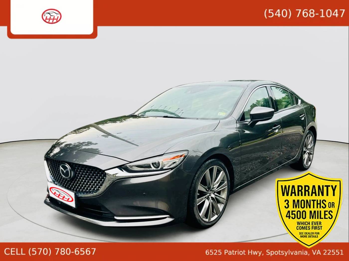 2018 Mazda Mazda6 Signature — Sedan — 75,391 mi — Spotsylvania Courthouse, VA