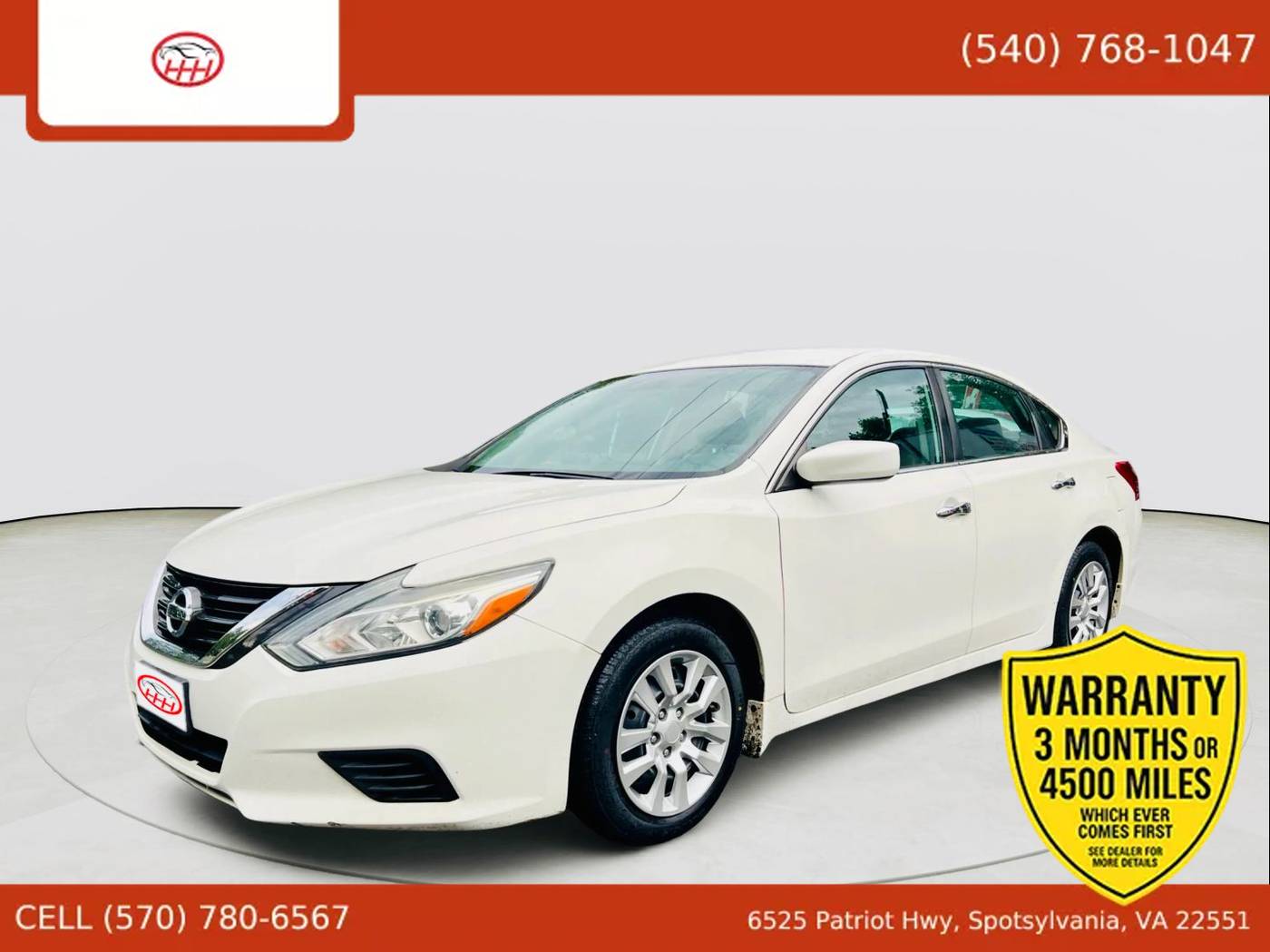 2018 Nissan Altima 2.5 S — Sedan — 97,413 mi — Spotsylvania Courthouse, VA
