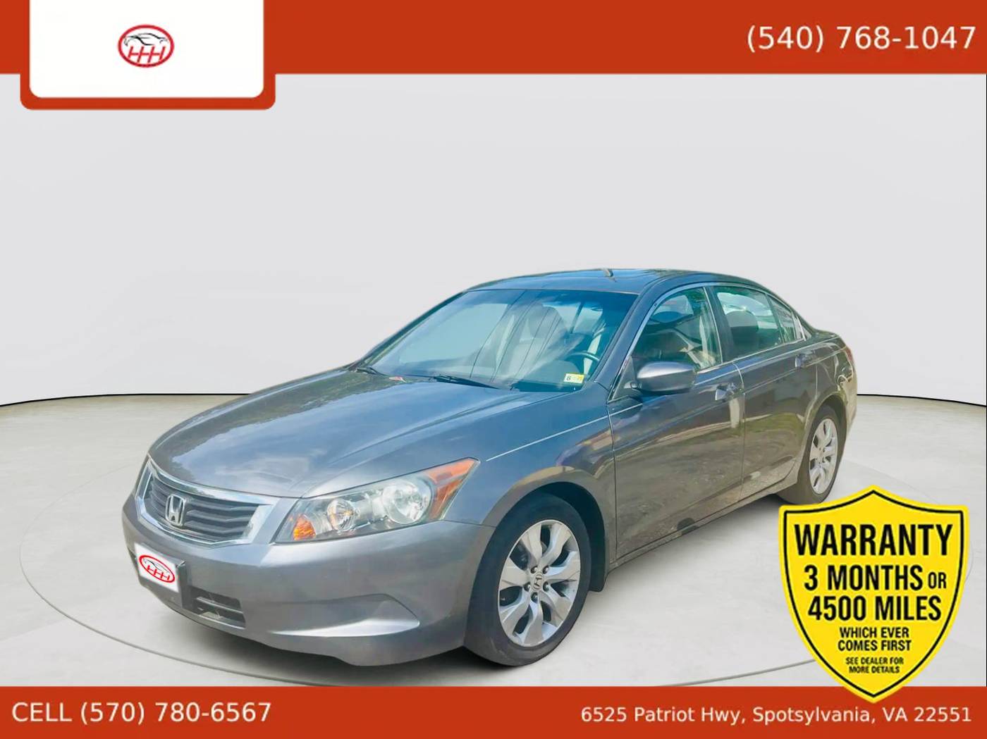 2010 Honda Accord EX-L — Sedan — 107,903 mi — Spotsylvania Courthouse, VA