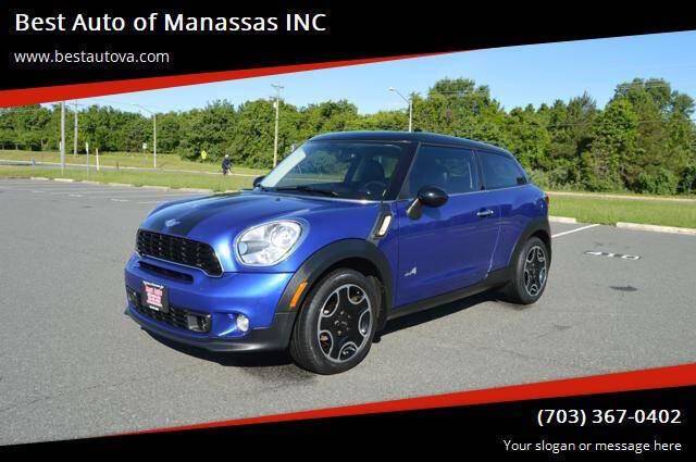 2013 MINI Cooper Paceman Cooper S ALL4 — SUV — 110,611 mi — Manassas, VA