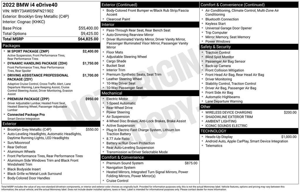 2022 BMW i4 eDrive40 — Sedan — 27,077 mi — Gilroy, CA