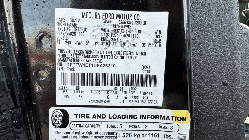 2013 Ford F-150 FX4 — Pickup Truck — 164,645 mi — Gainsville, GA