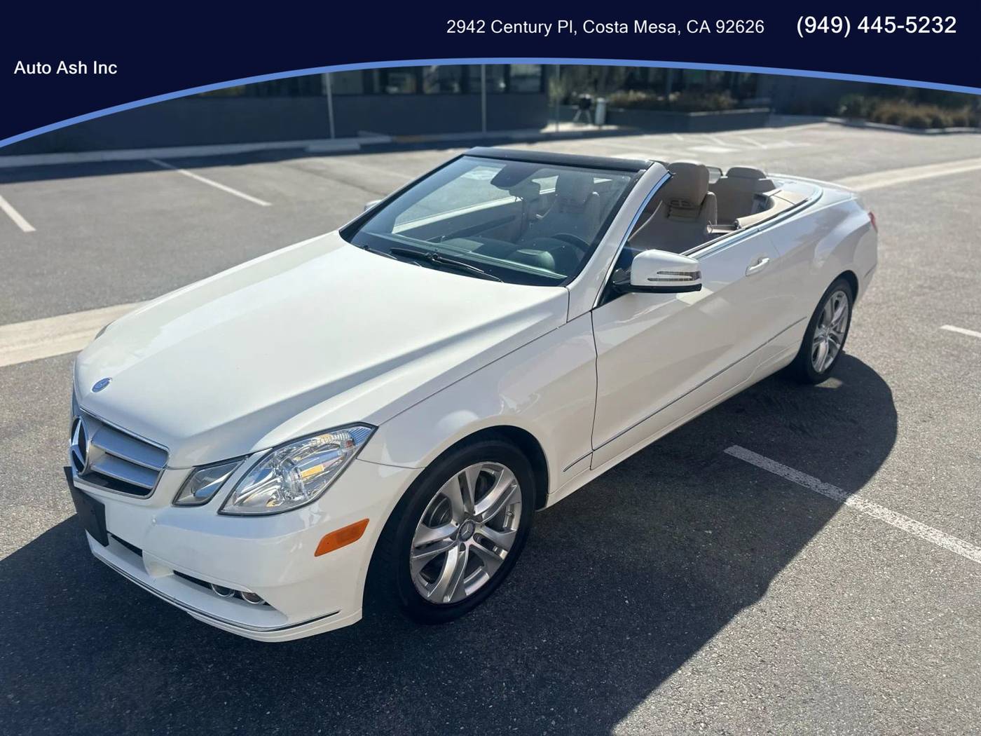 2011 Mercedes-Benz E-Class E 350 — Convertible — 74,012 mi — Costa Mesa, CA