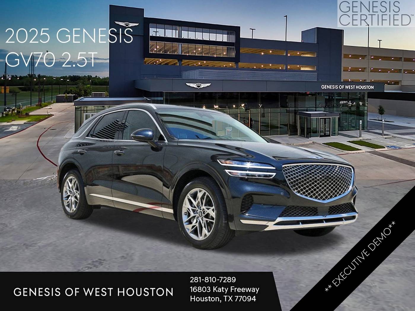 2025 Genesis GV70 2.5T — SUV — 8,042 mi — Houston, TX