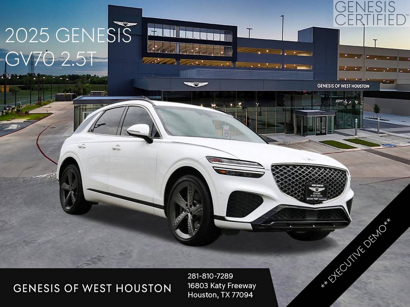 2025 Genesis GV70 2.5T — SUV — 8,185 mi — Houston, TX