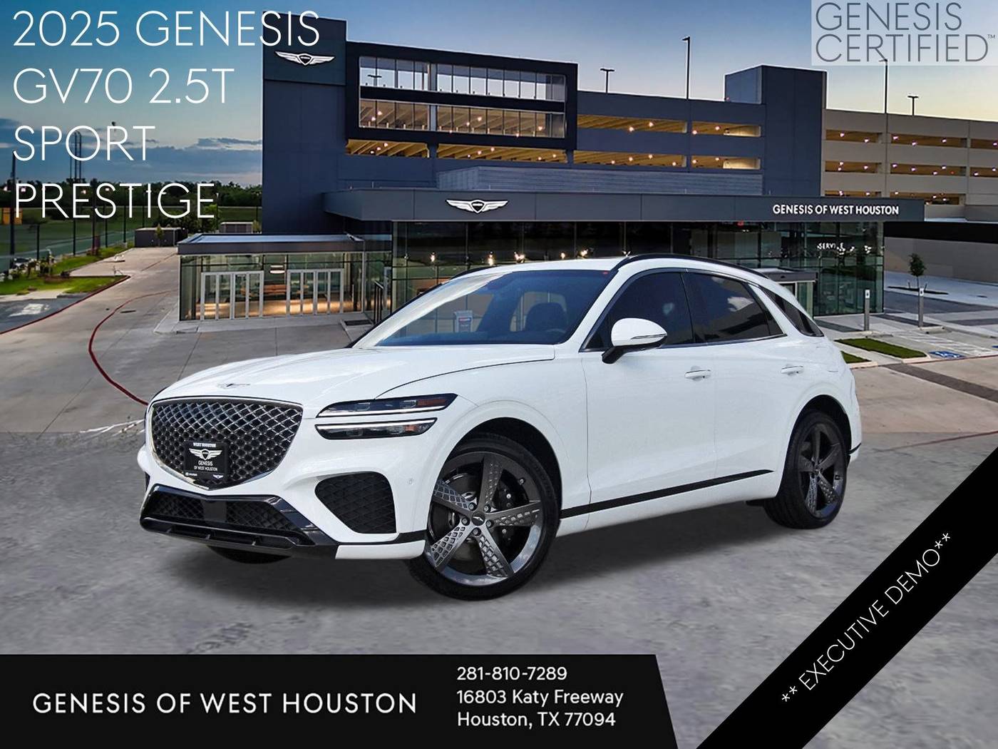 2025 Genesis GV70 2.5T — SUV — 5,062 mi — Houston, TX
