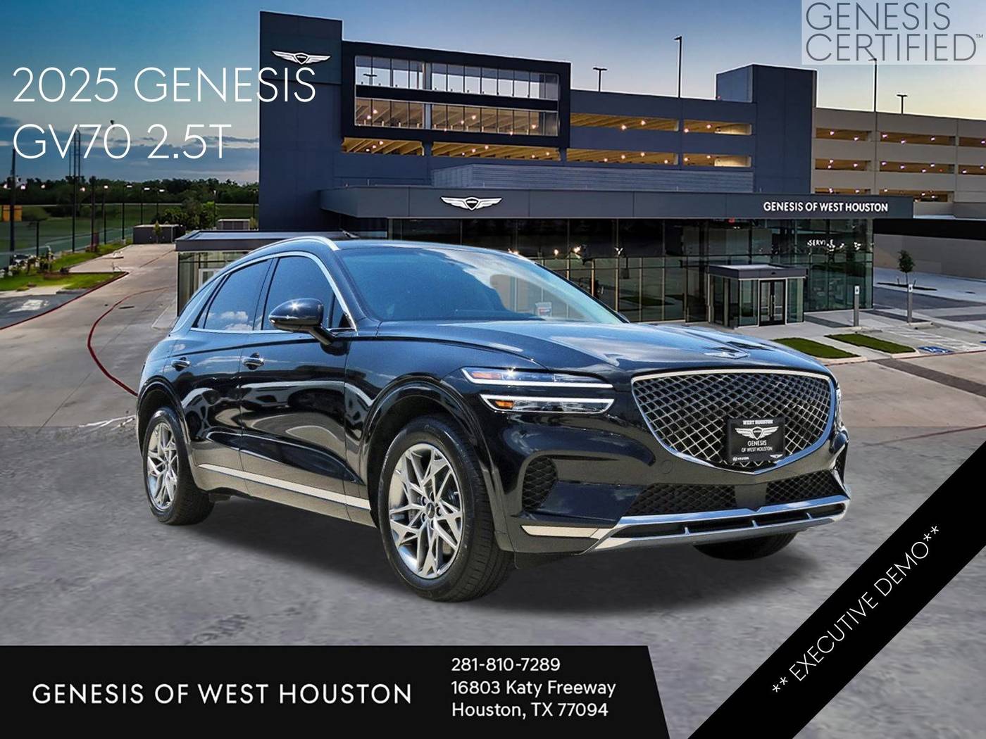 2025 Genesis GV70 2.5T — SUV — 8,100 mi — Houston, TX