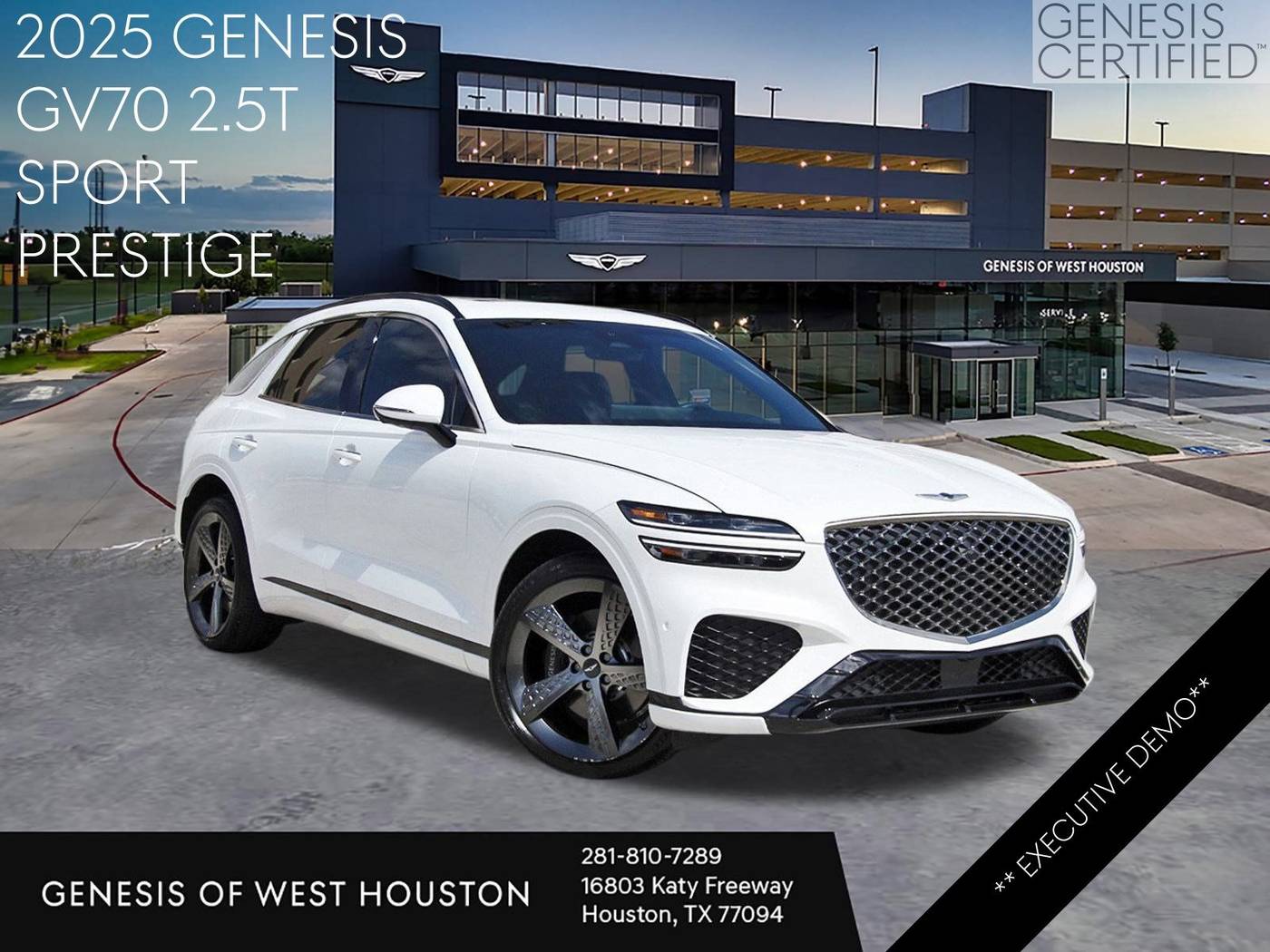 2025 Genesis GV70 2.5T — SUV — 5,721 mi — Houston, TX